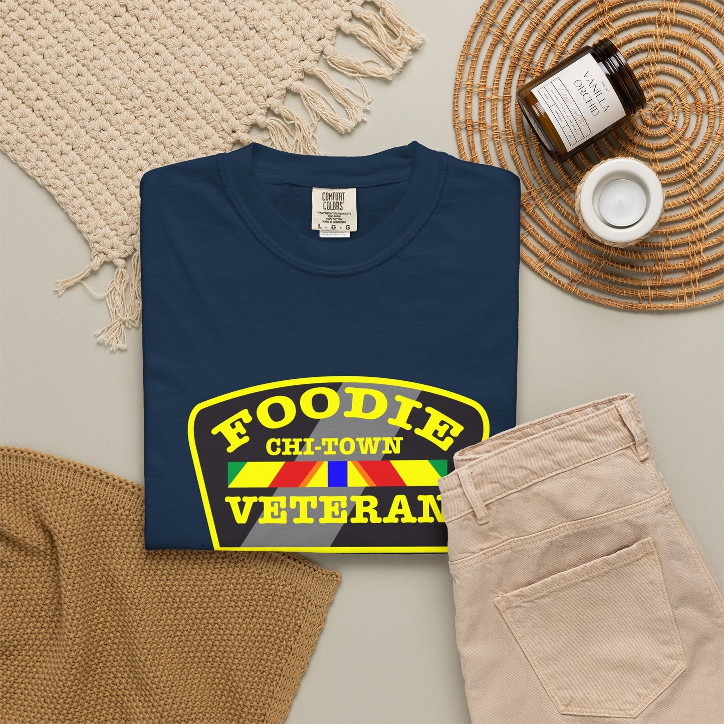 L.O.E.F Foodie Veteran CHI-TOWN Unisex Tee Shirt