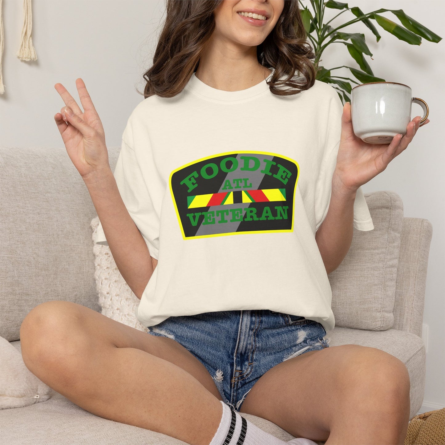 L.O.E.F Foodie Veteran ATL Unisex Tee Shirt (Green)