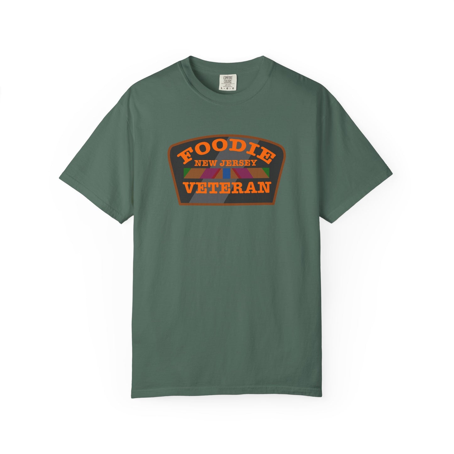 L.O.E.F Foodie Veteran NEW JERSEY Unisex Tee Shirt (Orange)