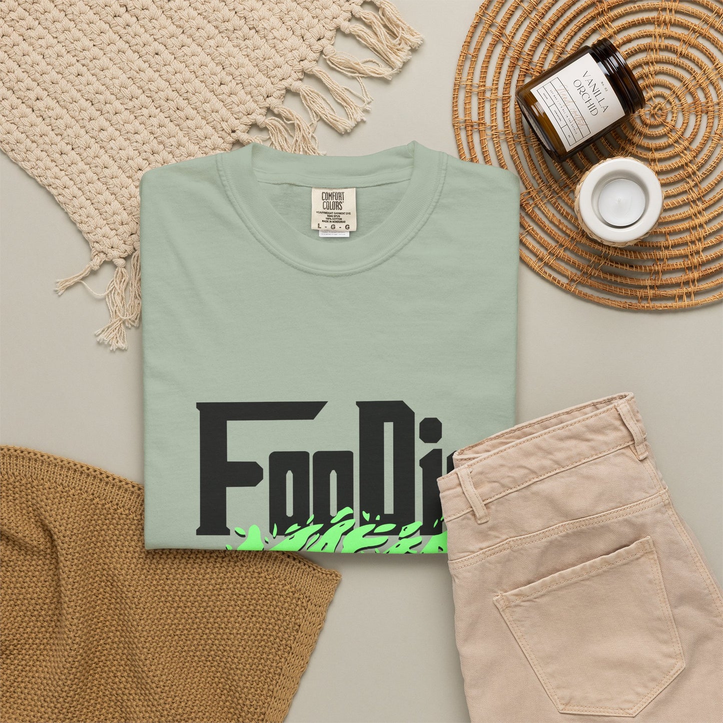 L.O.E.F Foodie Mafia Tee Shirt (Mint Green)