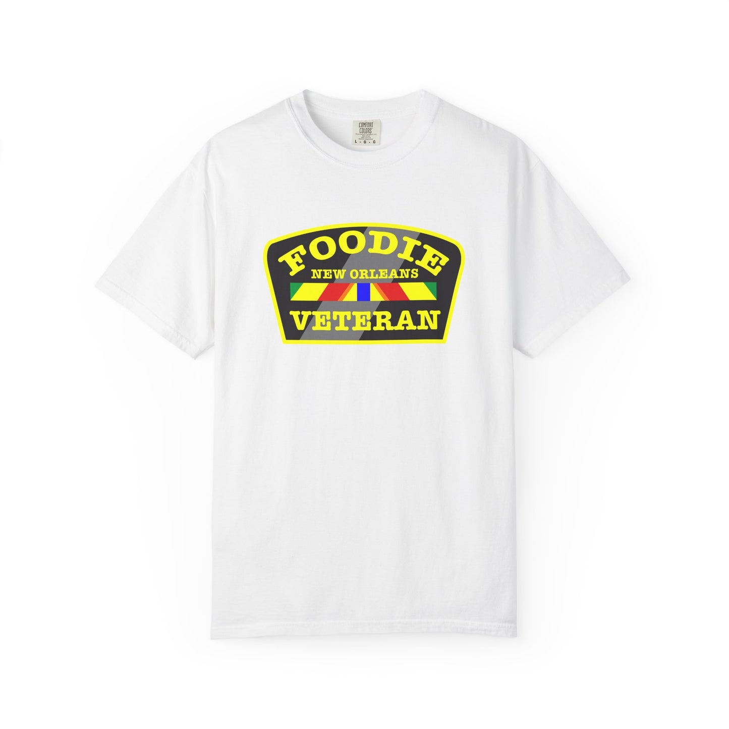 L.O.E.F Foodie Veteran NEW ORLEANS Unisex Tee Shirt (Yellow)