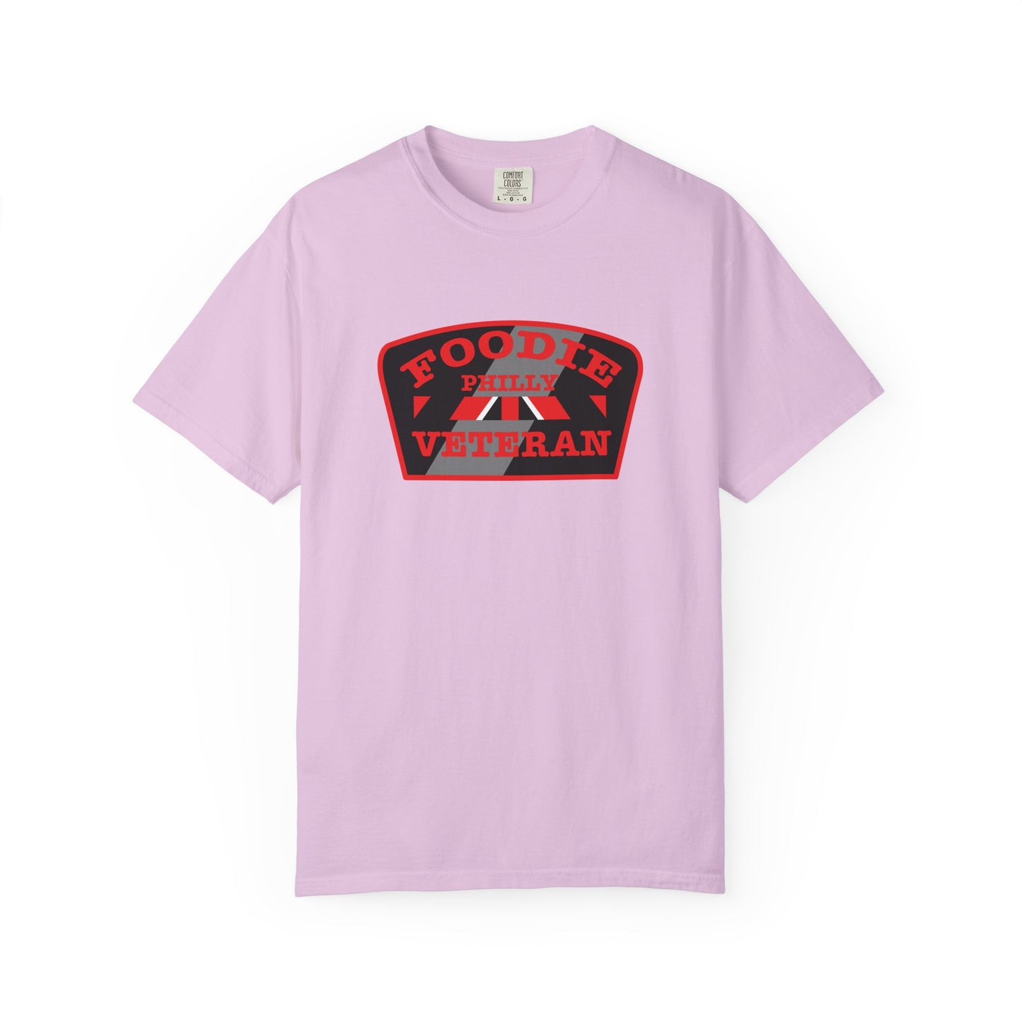 L.O.E.F Foodie Veteran PHILLY Unisex Tee Shirt (Red)