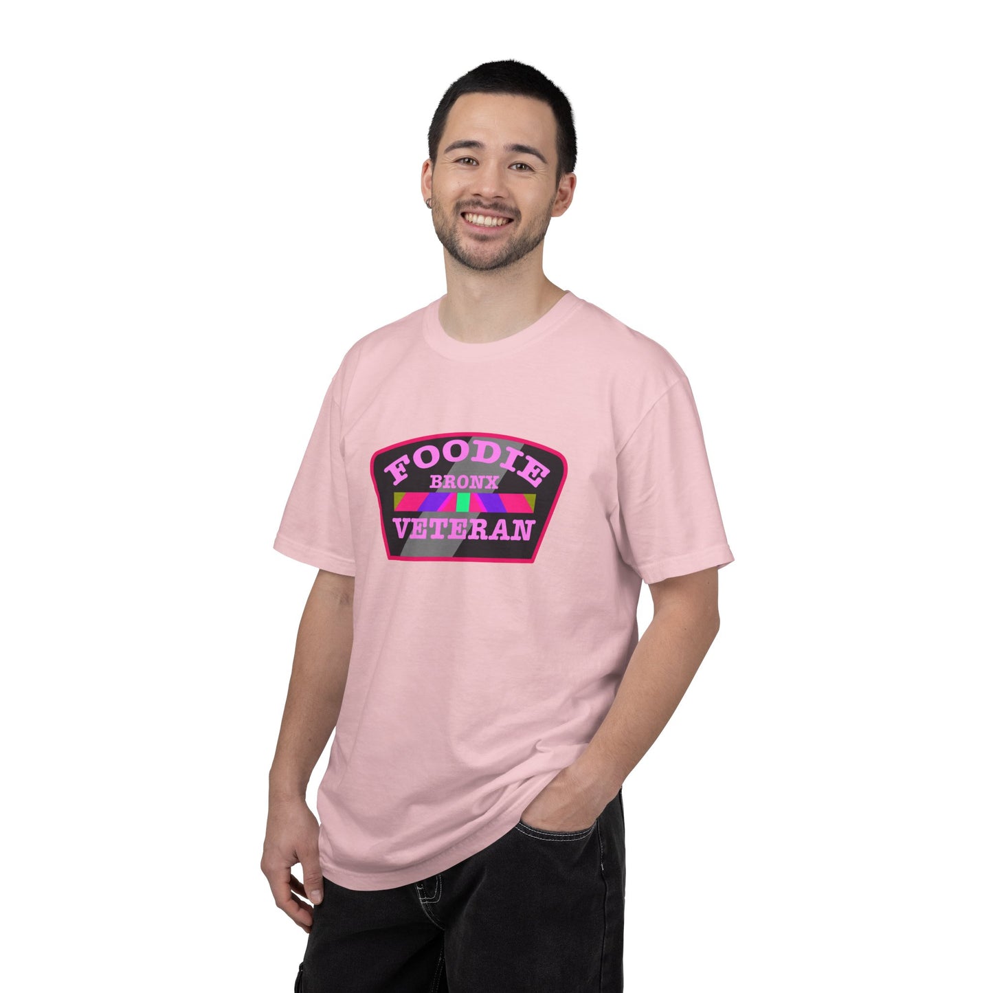 L.O.E.F Foodie Veteran Bronx Unisex Tee Shirt (Pink)