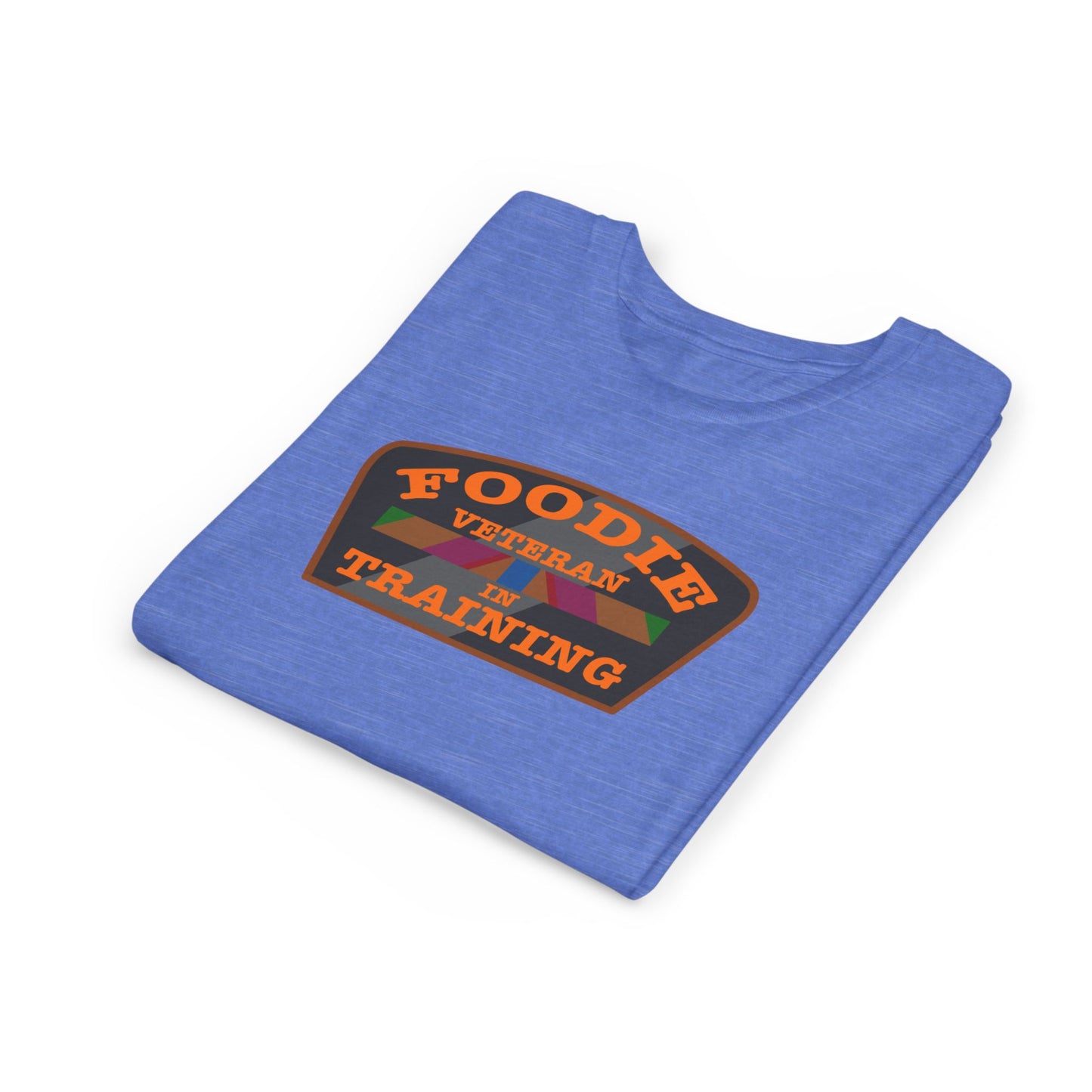 L.O.E.F Foodie Veteran In Training Kids Tee Shirt  (Orange)