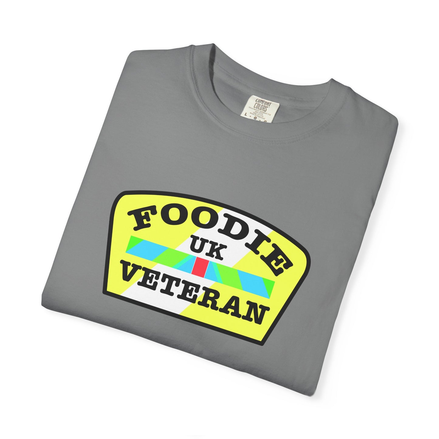 L.O.E.F Foodie Veteran UK Unisex Tee Shirt (Yellow and Black)