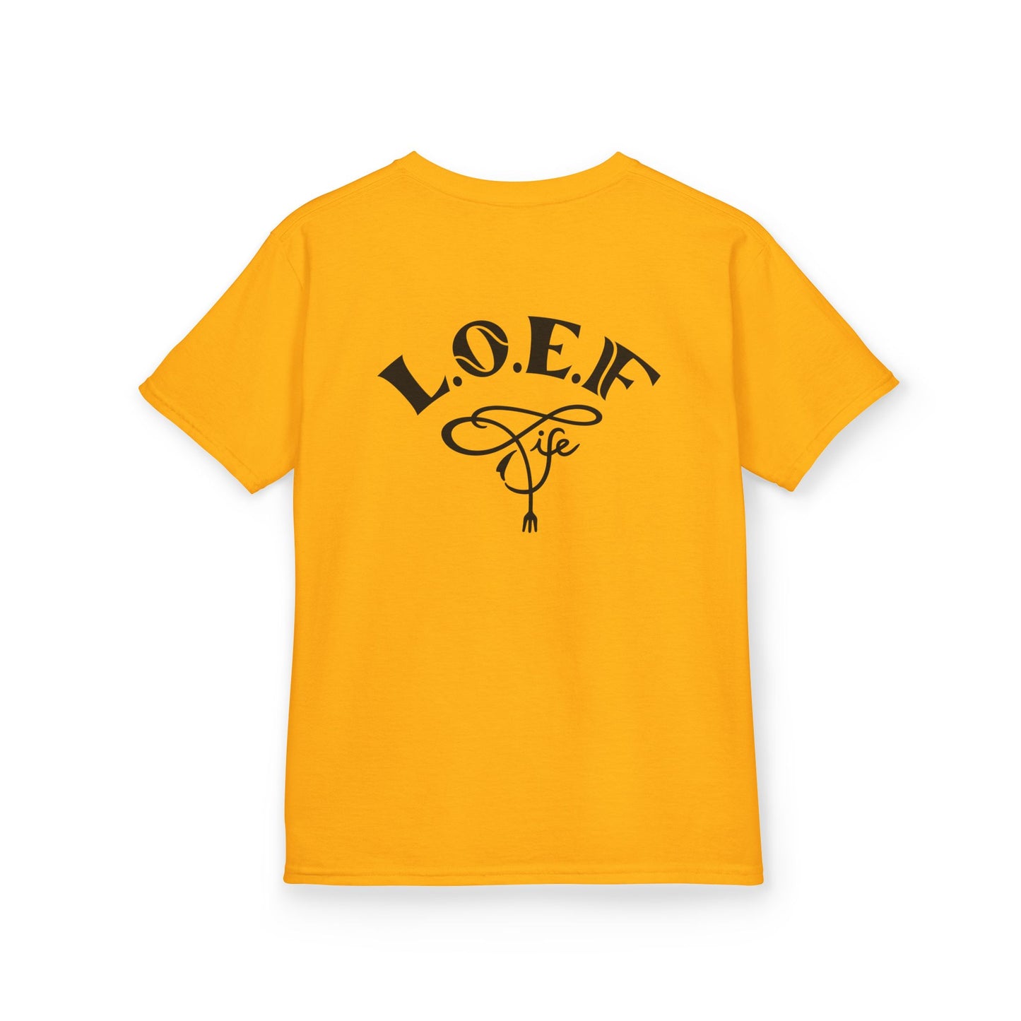 L.O.E.F Foodie 4Life Young Tee Shirt  (Black)