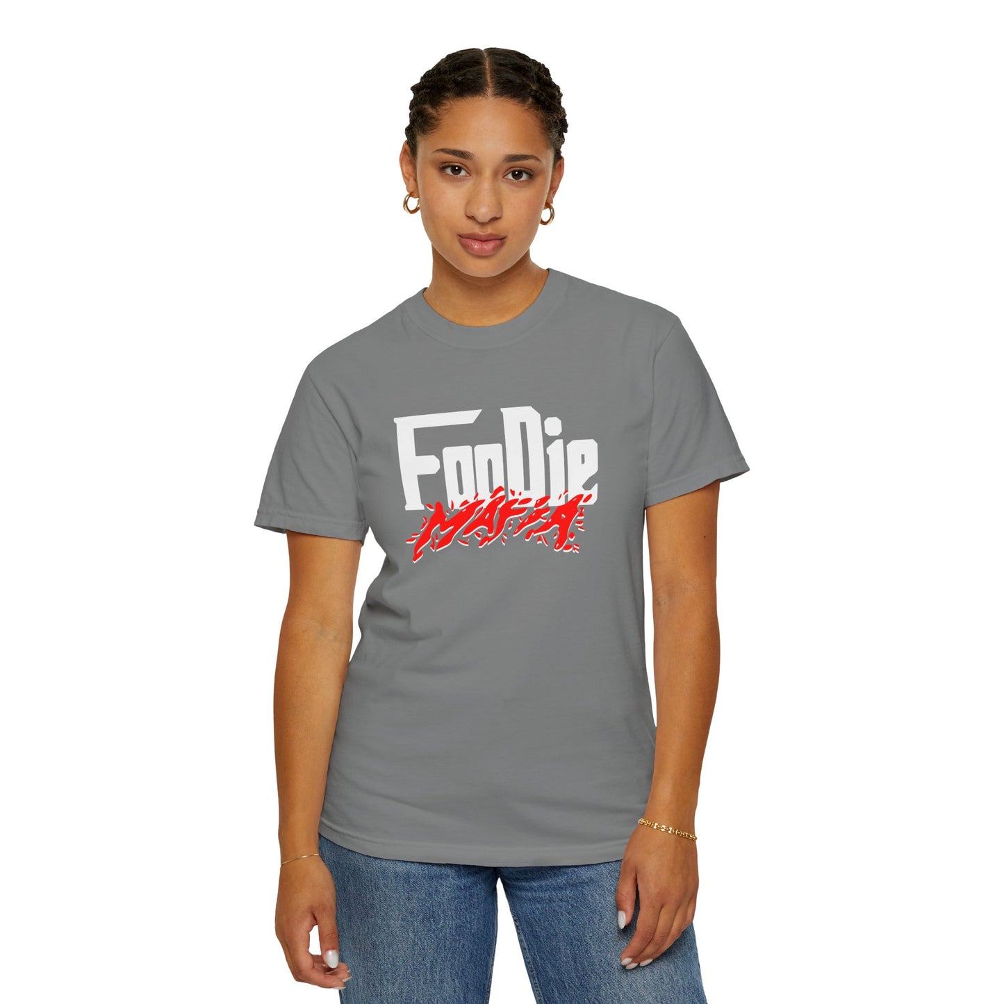 L.O.E.F Foodie Mafia Unisex Tee Shirt  (Red)