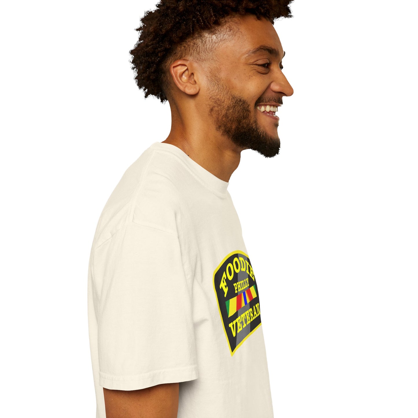 L.O.E.F Foodie Veteran PHILLY Unisex Tee Shirt (Yellow)