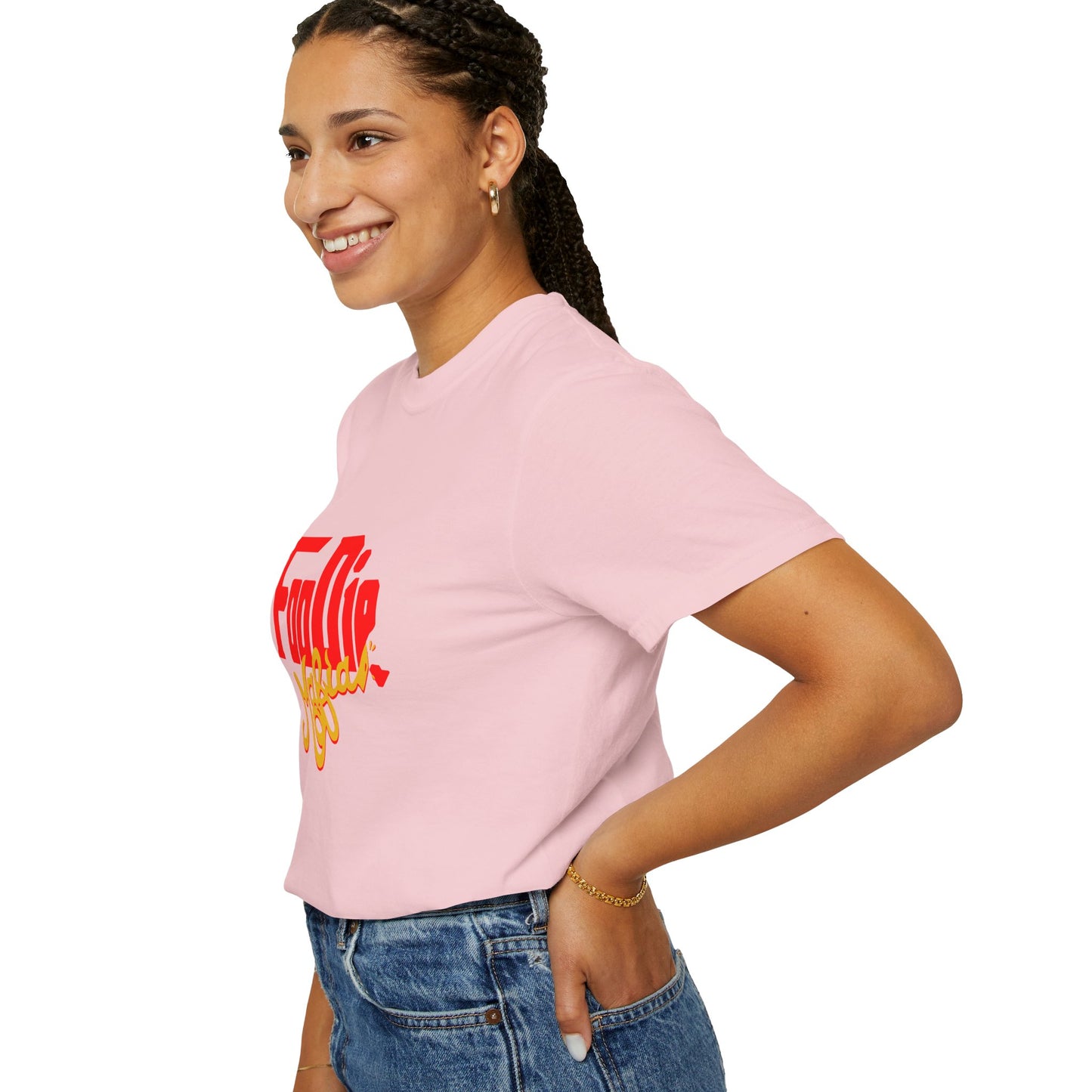 L.O.E.F Red Foodie Mafia Unisex Tee Shirt (Gold)