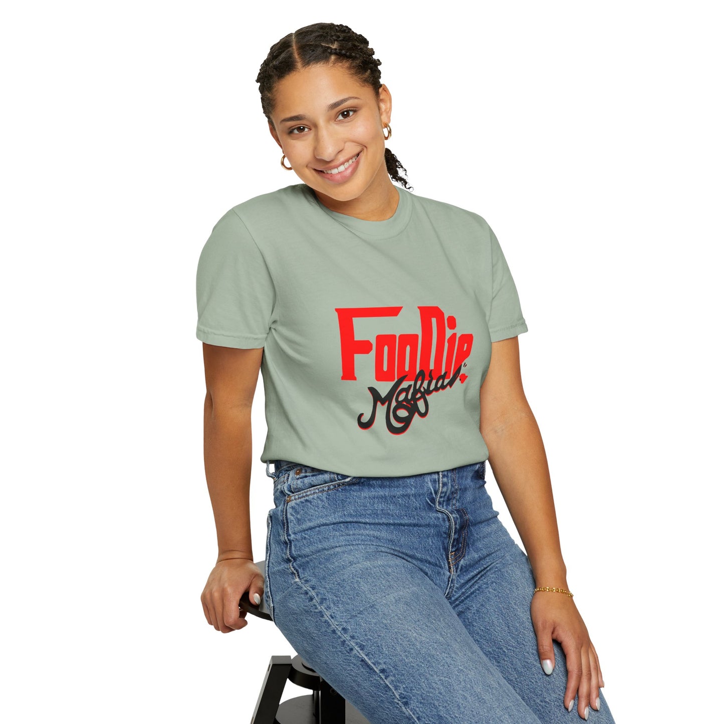 L.O.E.F Red Foodie Mafia Unisex Tee shirt (Black)