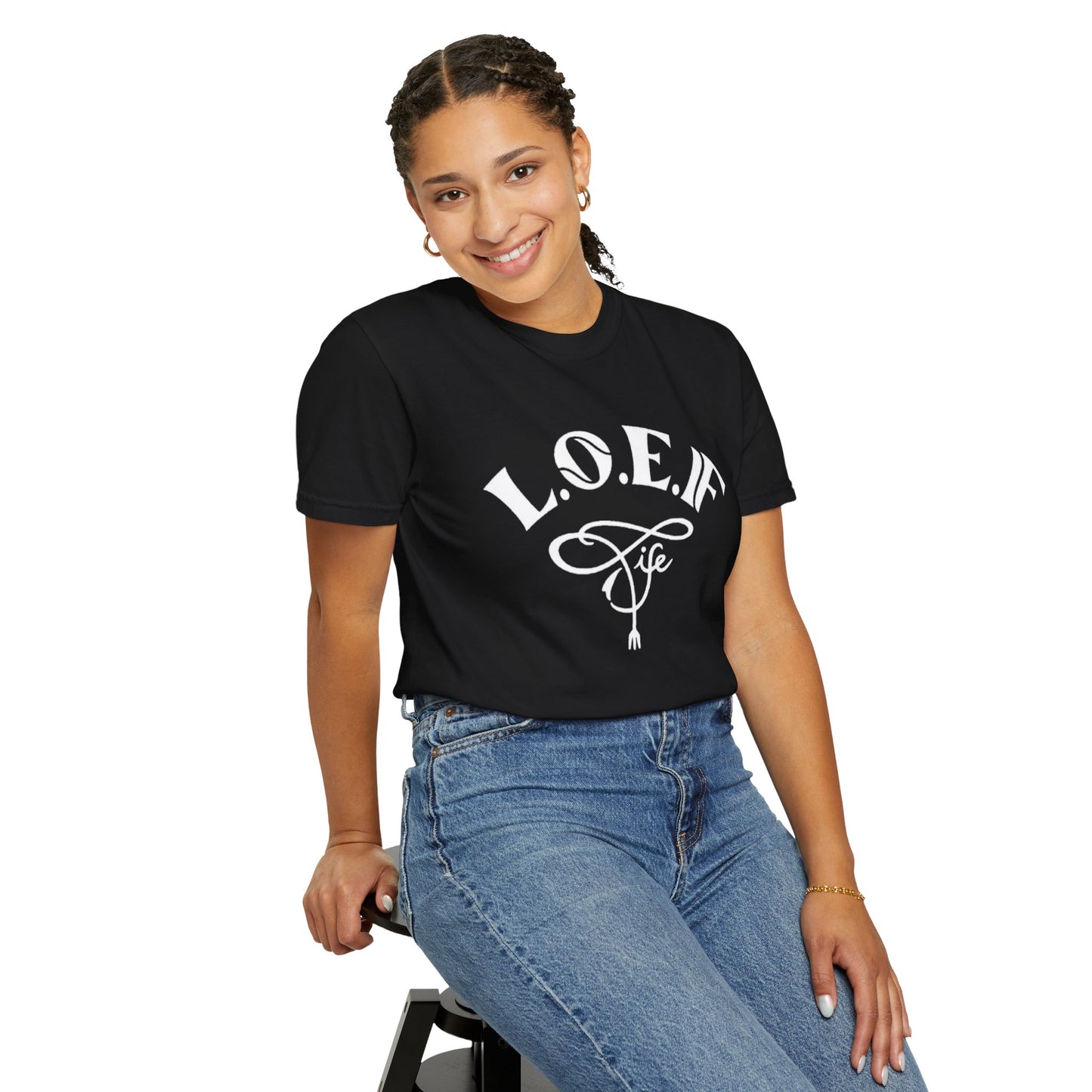 L.O.E.F Life Unisex Tee Shirt (White)