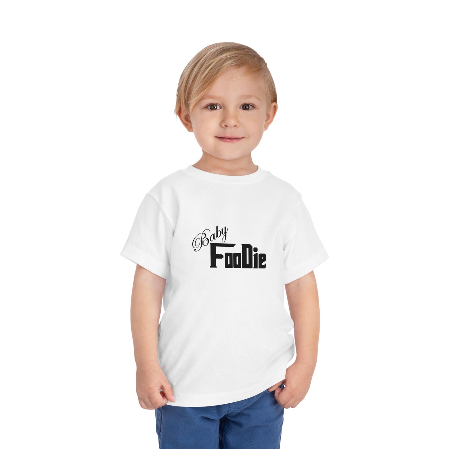 L.O.E.F Baby Foodie Toddler Short Sleeve Tee Shirt (Black)