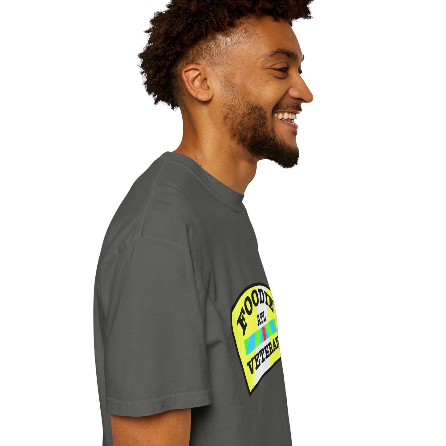 L.O.E.F Foodie Veteran ATL Unisex Tee Shirt (Yellow and Black)