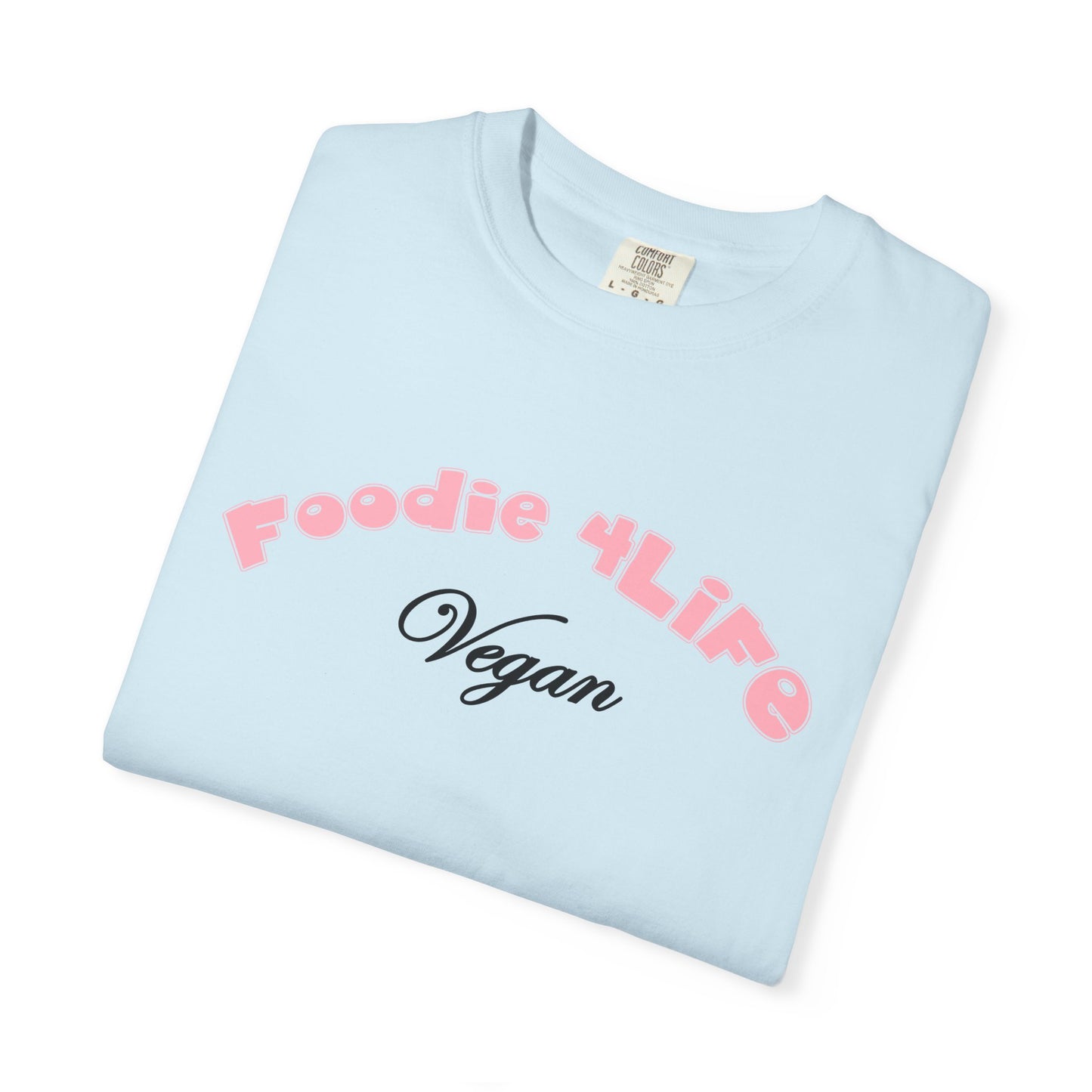 L.O.E.F Foodie 4Life Vegan Unisex Tee Shirt (Soft Pink)