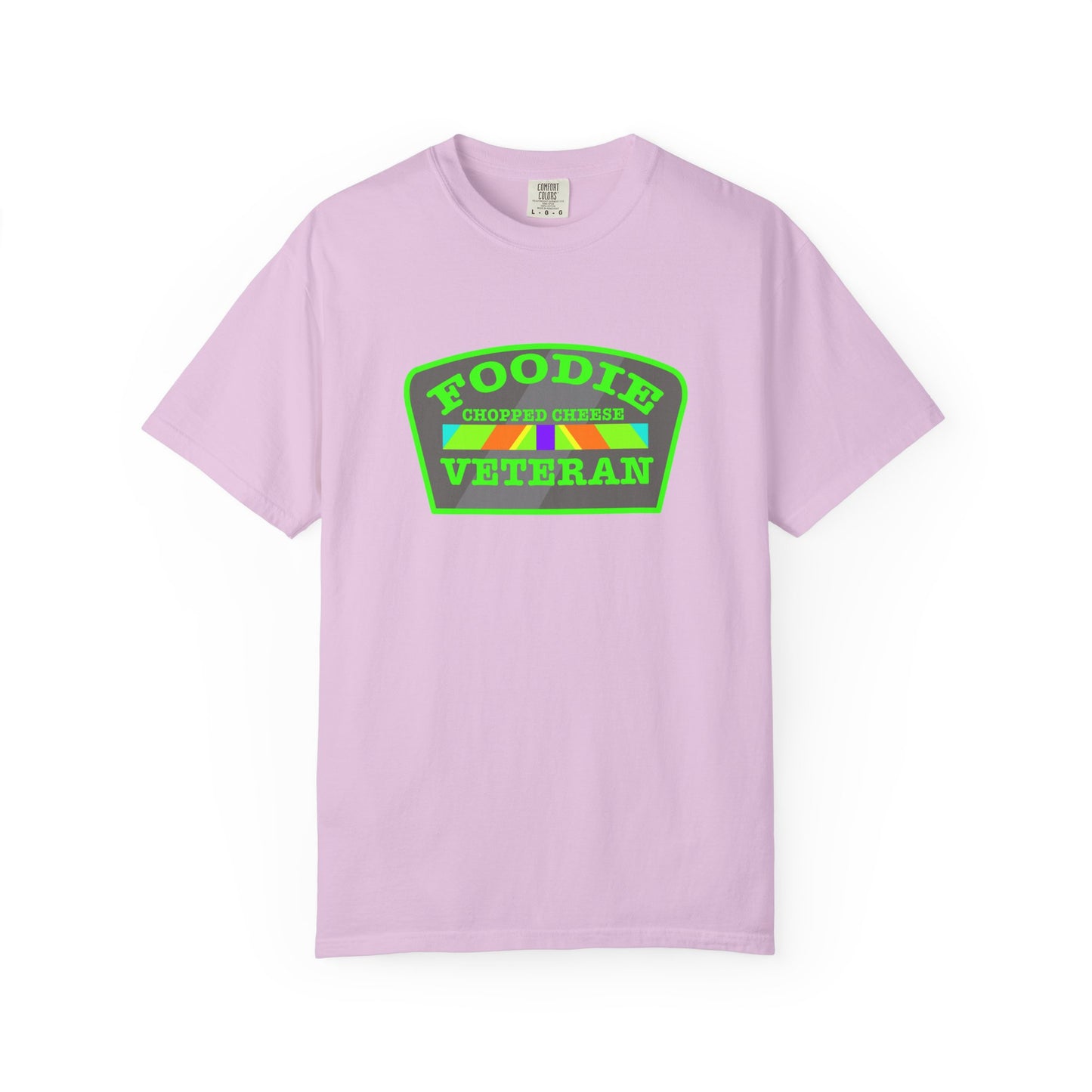 L.O.E.F Foodie Veteran Chopped Cheese Unisex Tee Shirt (Neon Green)