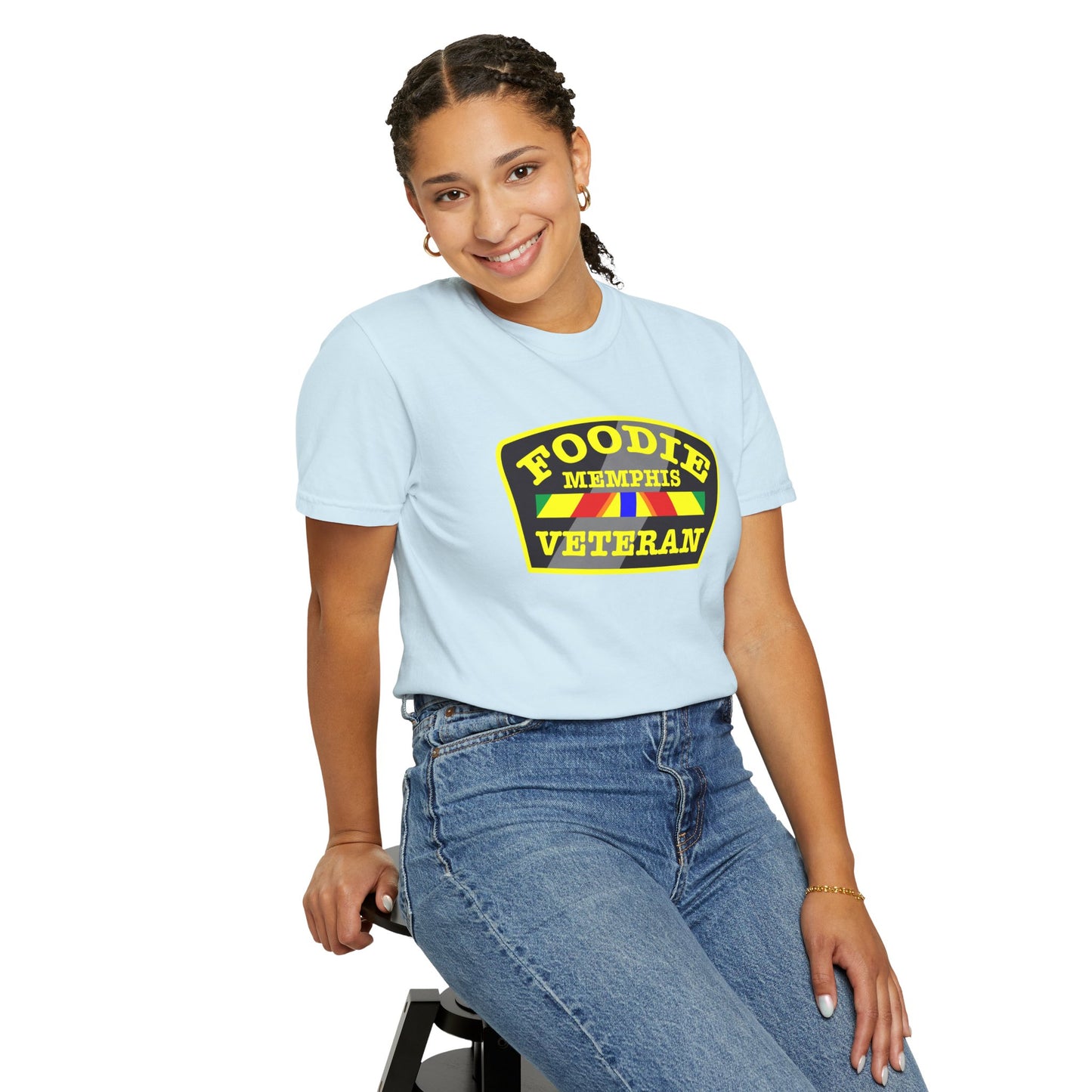 L.O.E.F Foodie Veteran MEMPHIS Unisex Tee Shirt (Yellow)