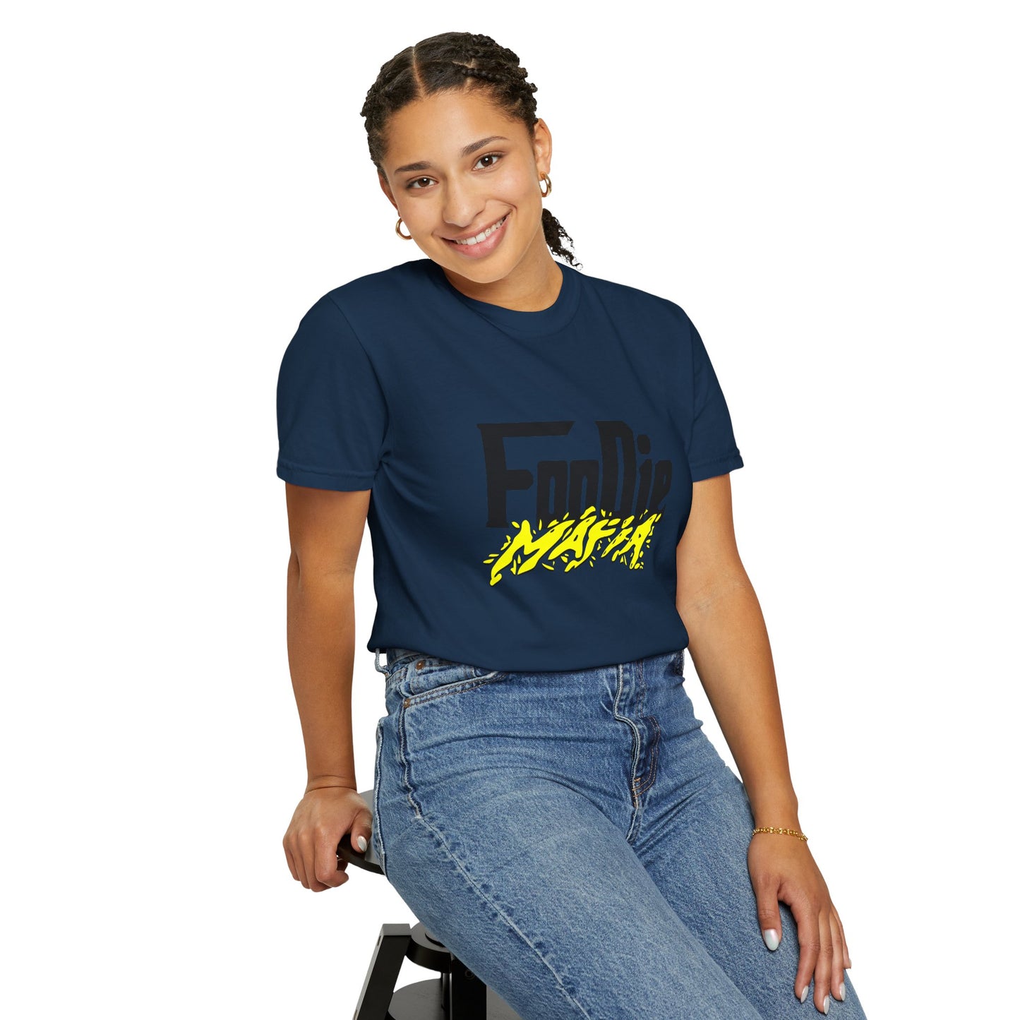 L.O.E.F Foodie Mafia Unisex Tee Shirt (Bright Yellow)