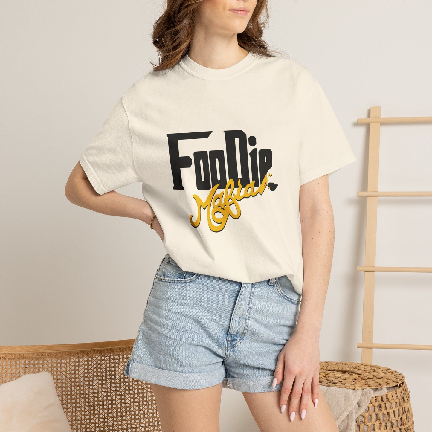 L.O.E.F Foodie Mafia Unisex Tee Shirt (Yellow)