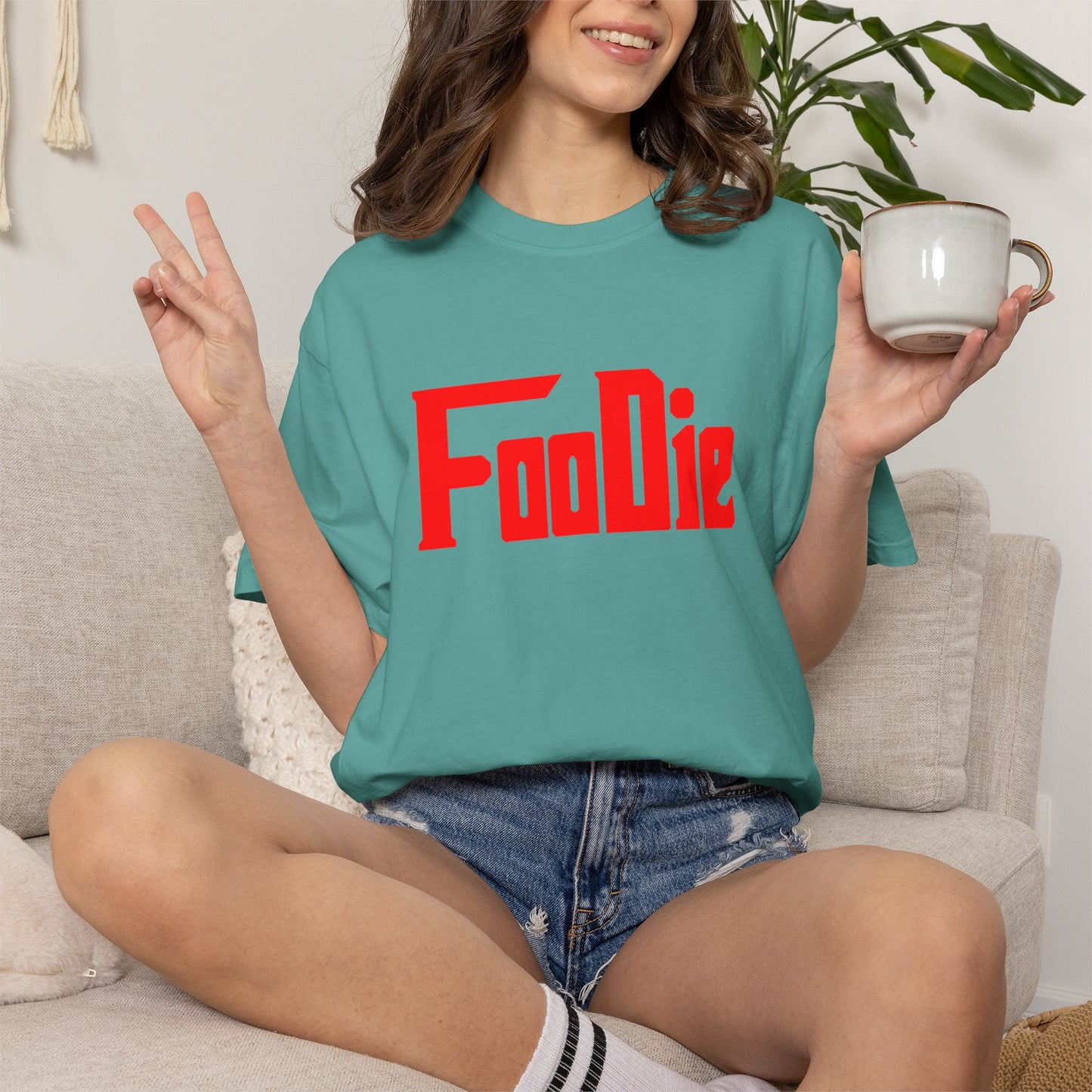 L.O.E.F Foodie Unisex Tee Shirt (Fiery Red)