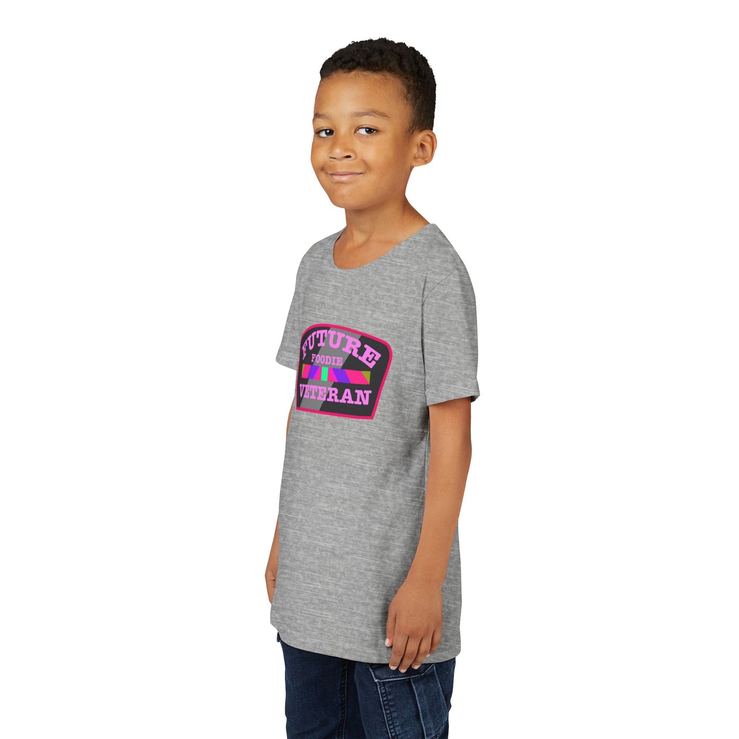 L.O.E.F Future Foodie Veteran Kids Tee Shirt (Pink)