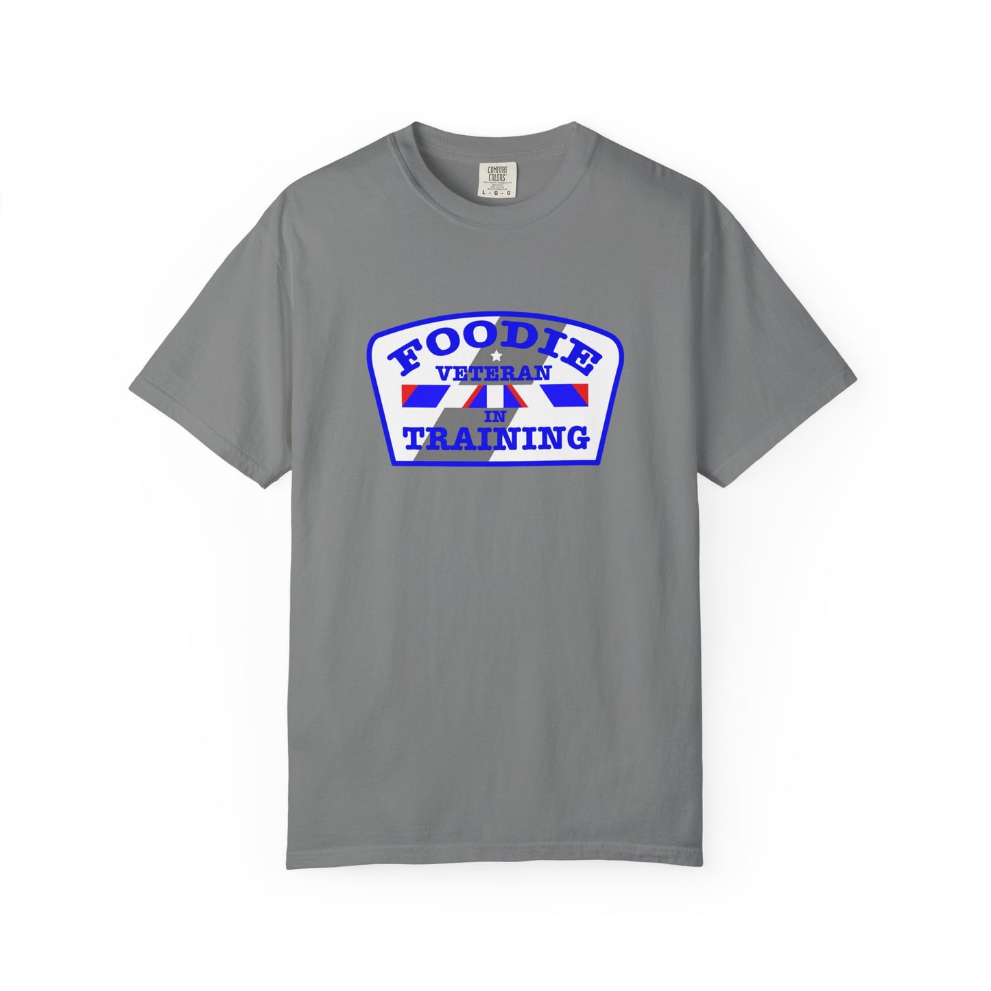 L.O.E.F Foodie Veteran IN TRAINING Unisex Tee Shirt (Blue)