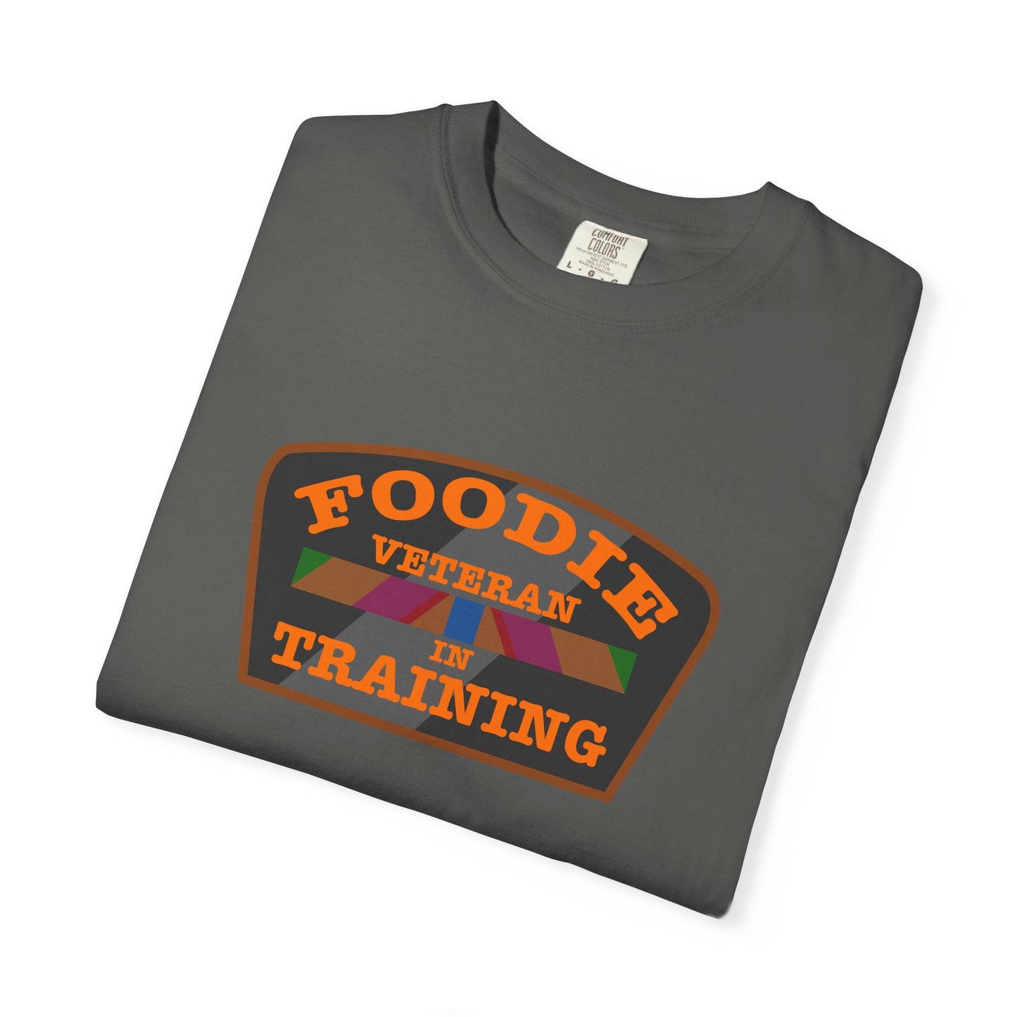 L.O.E.F Foodie Veteran IN TRAINING Unisex Tee Shirt (Orange)