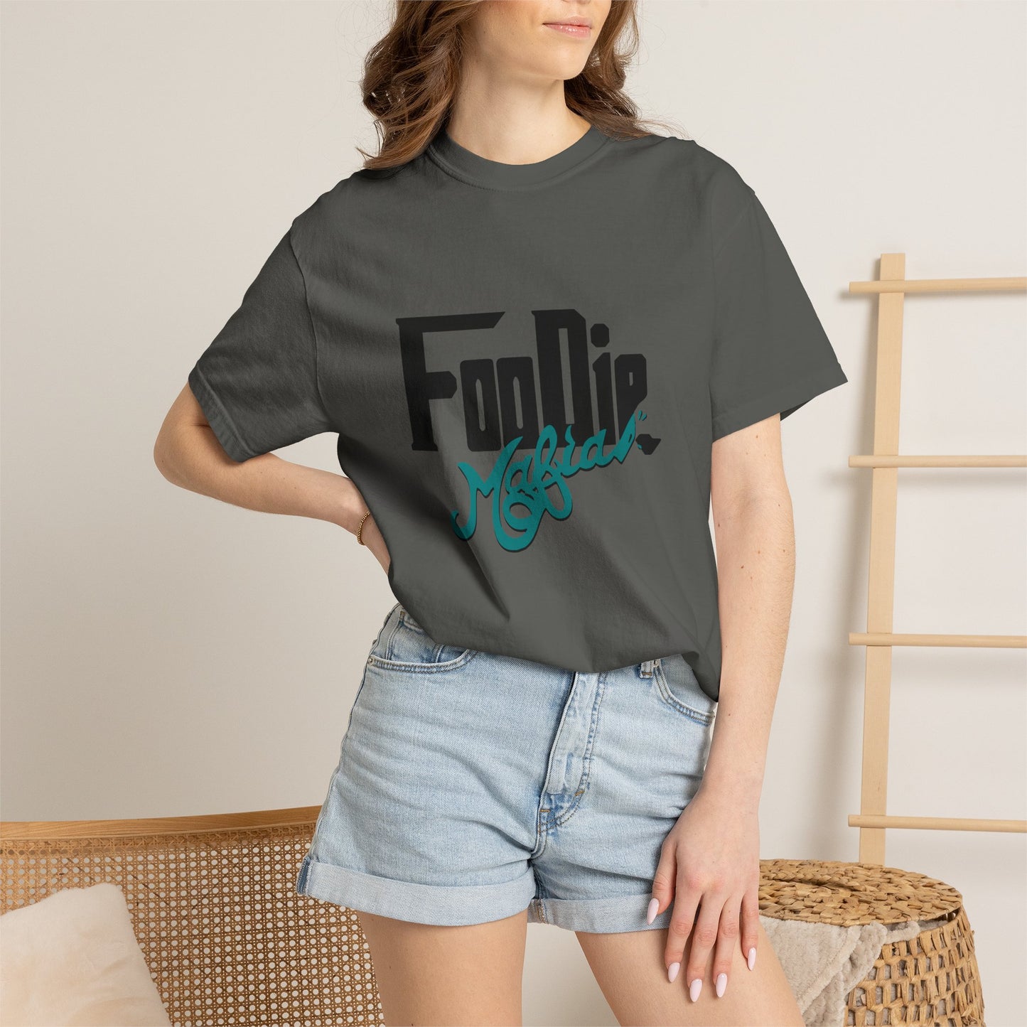 L.O.E.F Foodie Mafia Unisex Tee shirt (Teal)