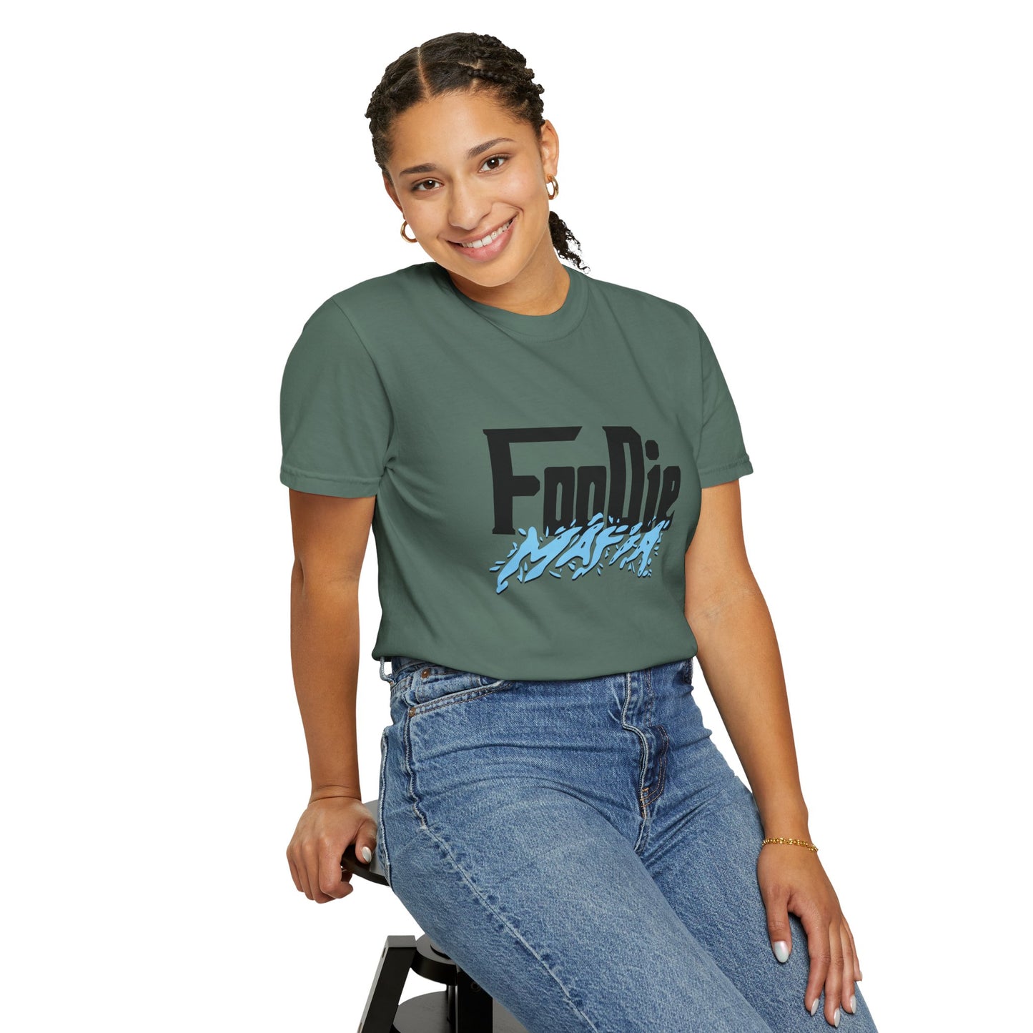L.O.E.F Foodie Mafia Unisex Tee Shirt (Baby Blue)