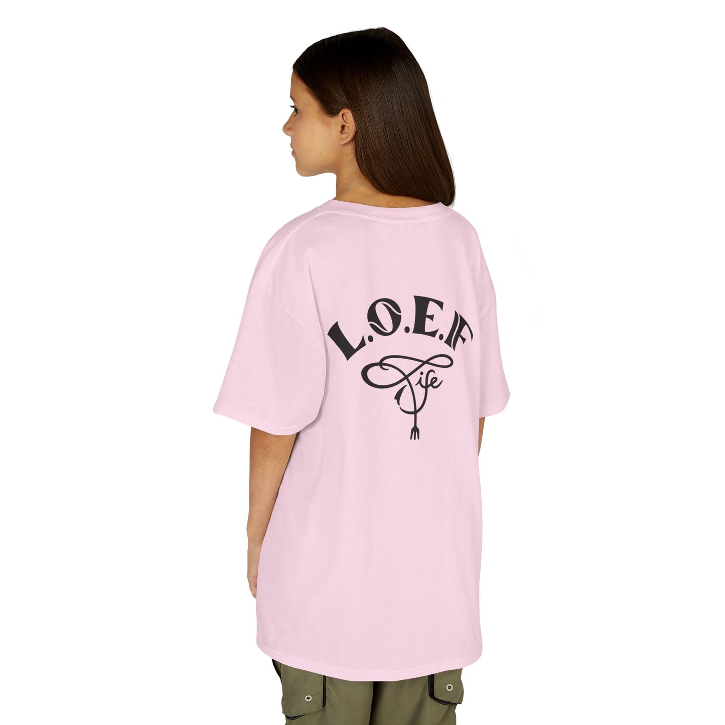 L.O.E.F Foodie 4Life Young Tee Shirt  (Black)