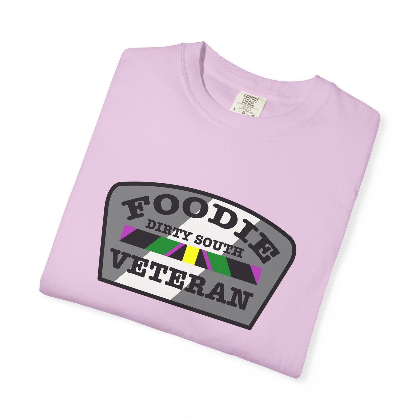 L.O.E.F Foodie Veteran DIRTY SOUTH Unisex Tee Shirt (Gray)