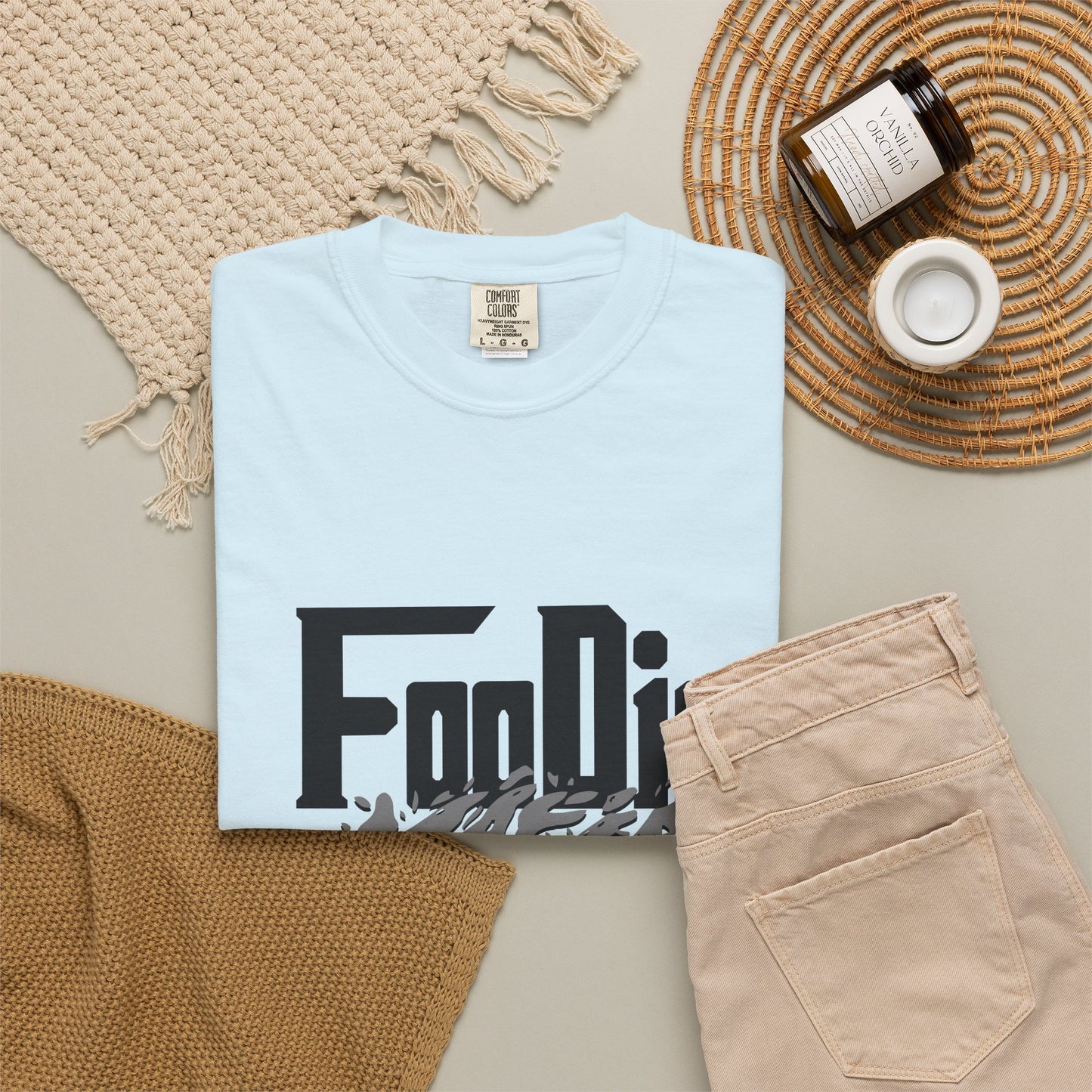 L.O.E.F Foodie Mafia Tee Shirt (Grey)