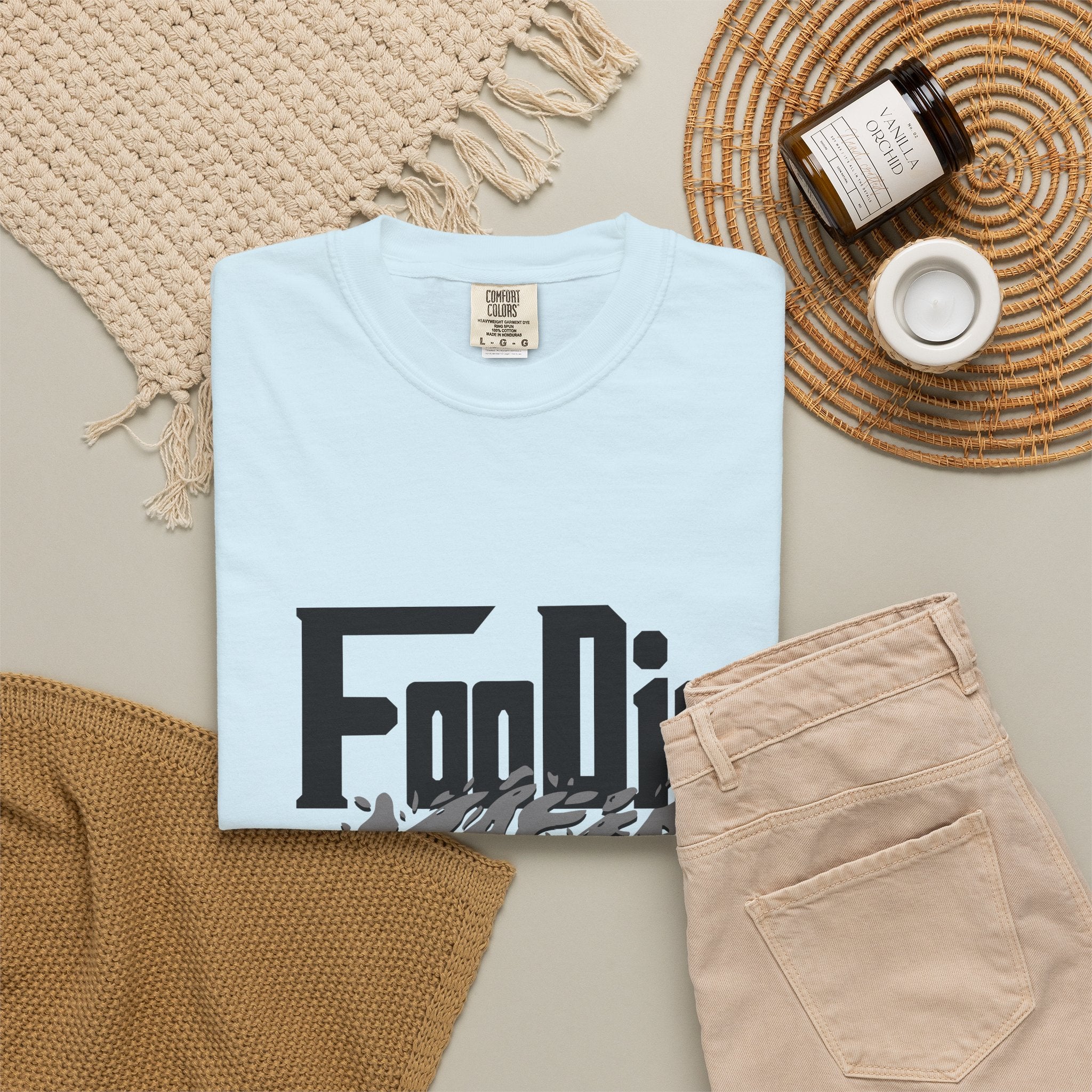 L.O.E.F Foodie Mafia Tee Shirt (Grey)