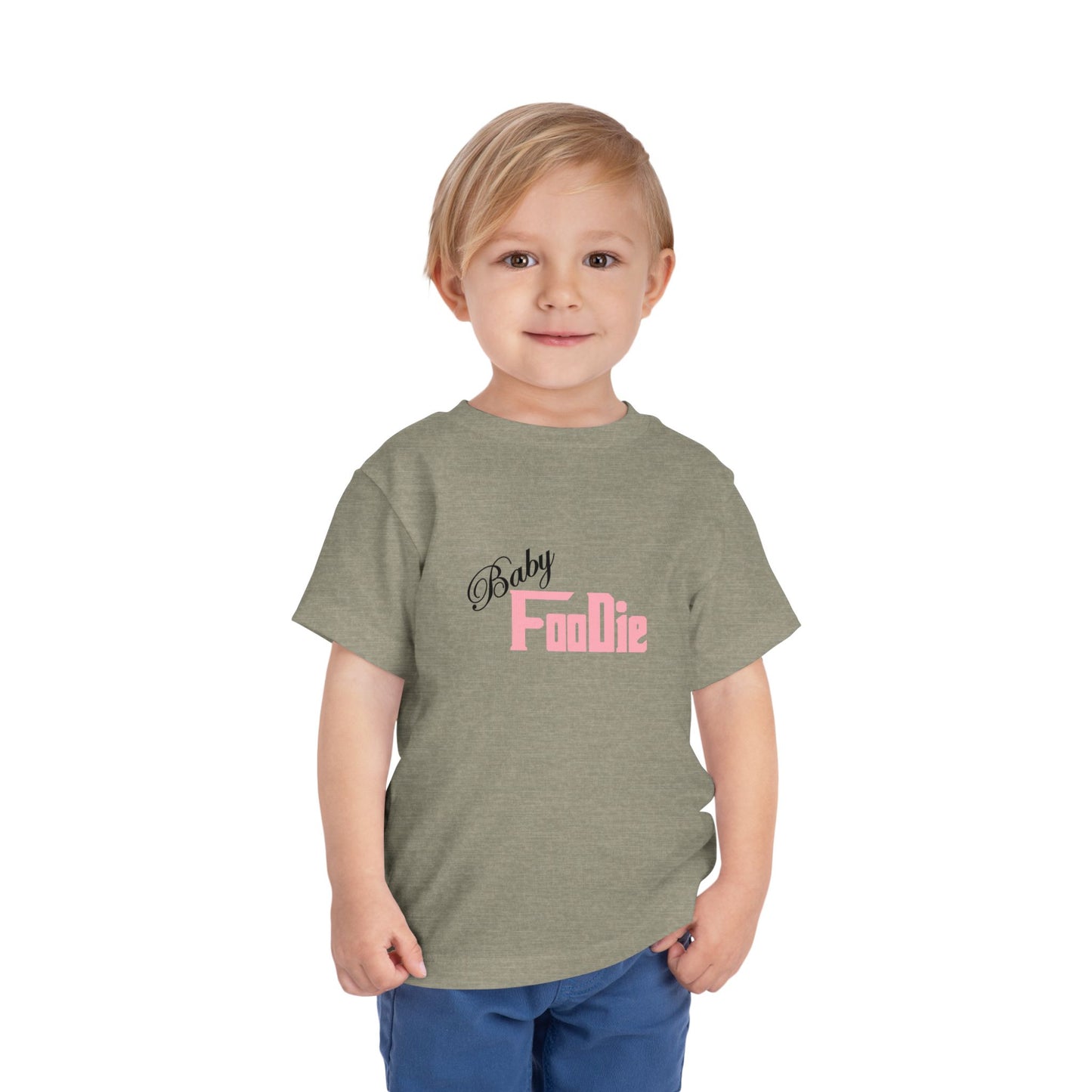 L.O.E.F Baby Foodie Toddler Tee Shirt (Soft Pink)