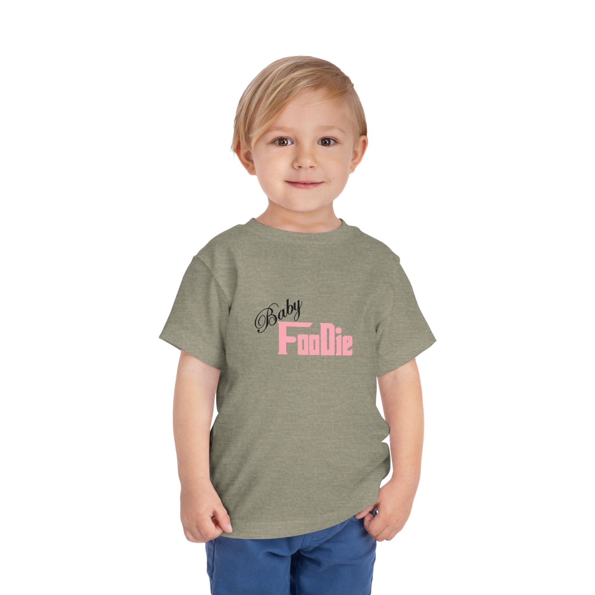 L.O.E.F Baby Foodie Toddler Tee Shirt (Soft Pink)