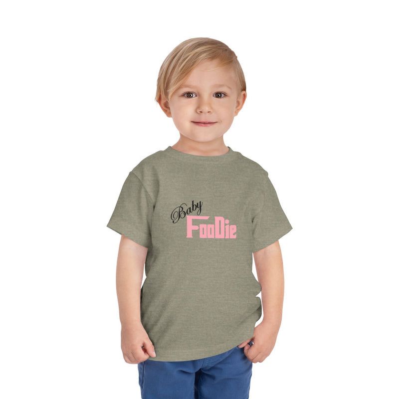 L.O.E.F Baby Foodie Toddler Tee Shirt (Soft Pink)