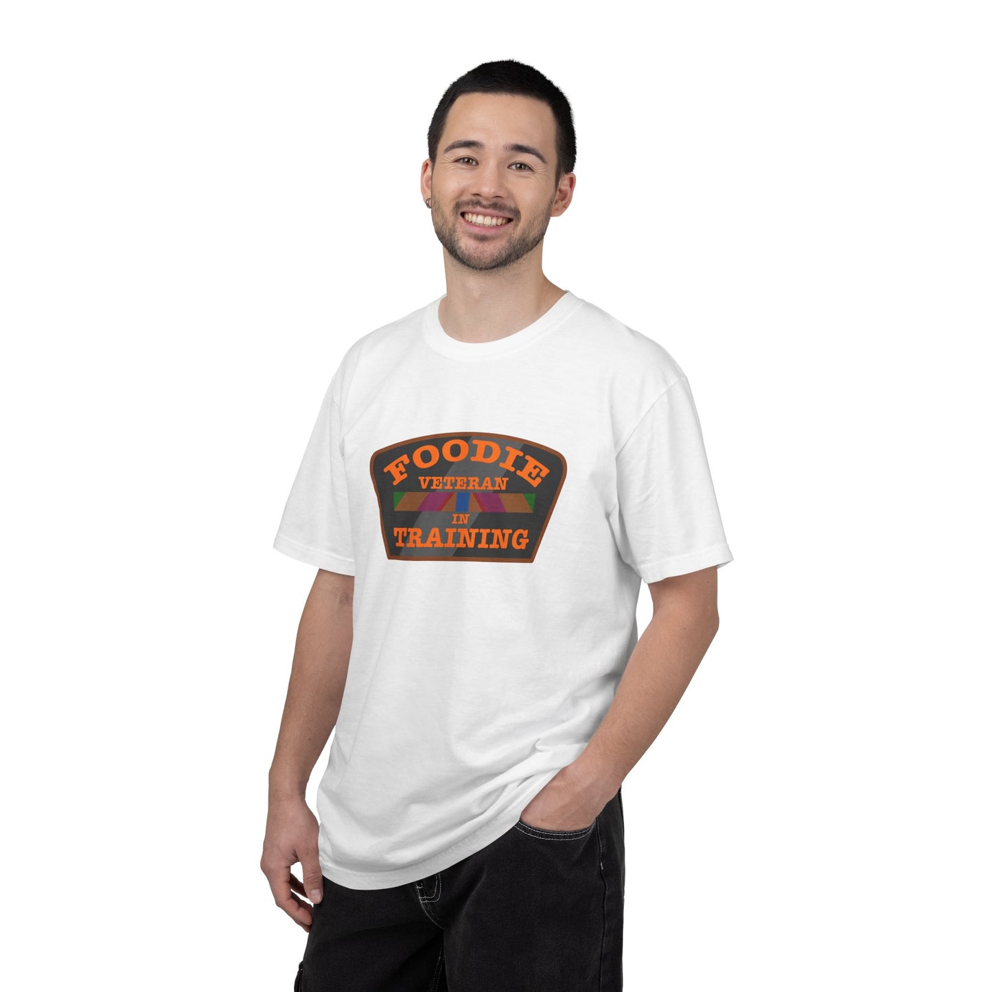 L.O.E.F Foodie Veteran IN TRAINING Unisex Tee Shirt (Orange)