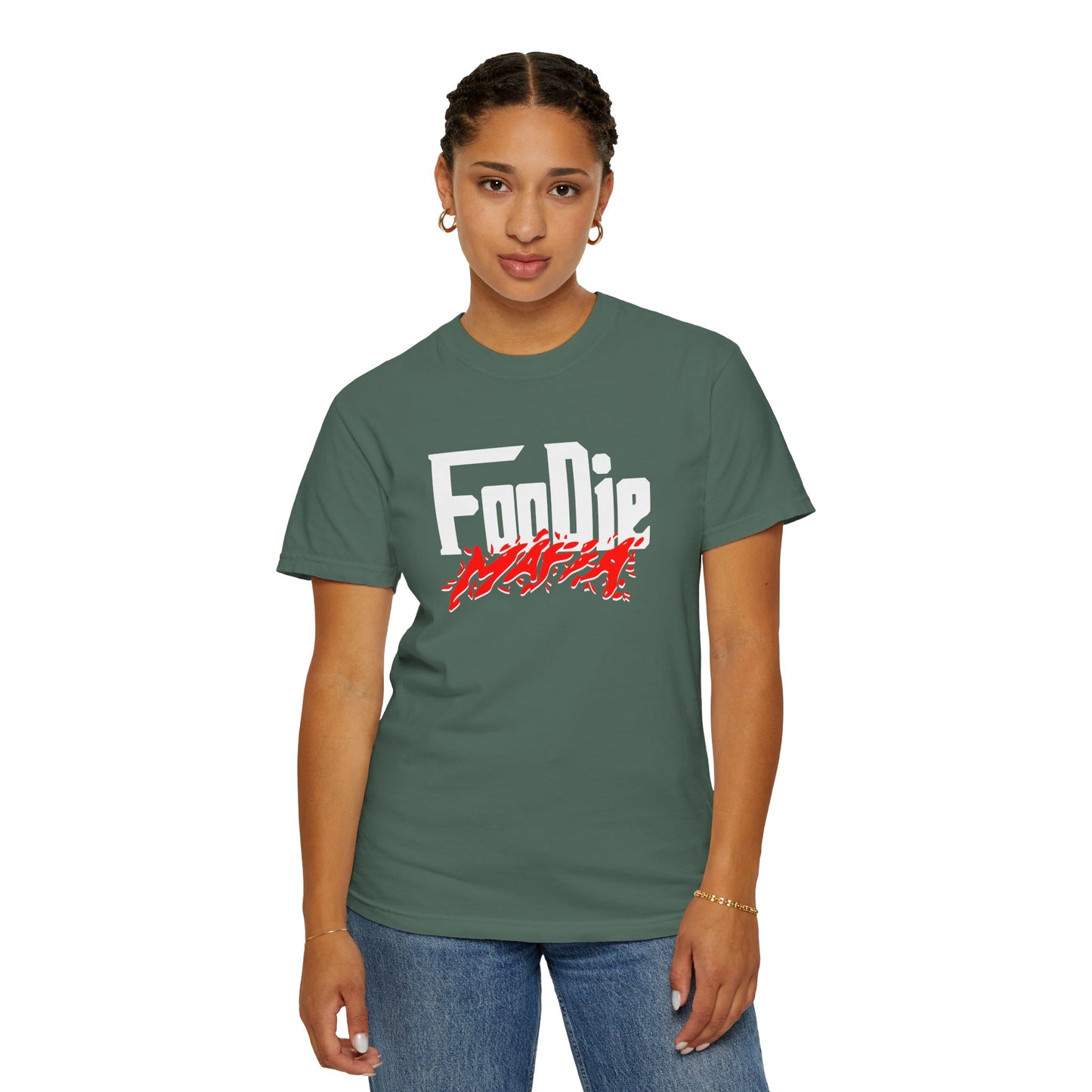 L.O.E.F Foodie Mafia Unisex Tee Shirt  (Red)