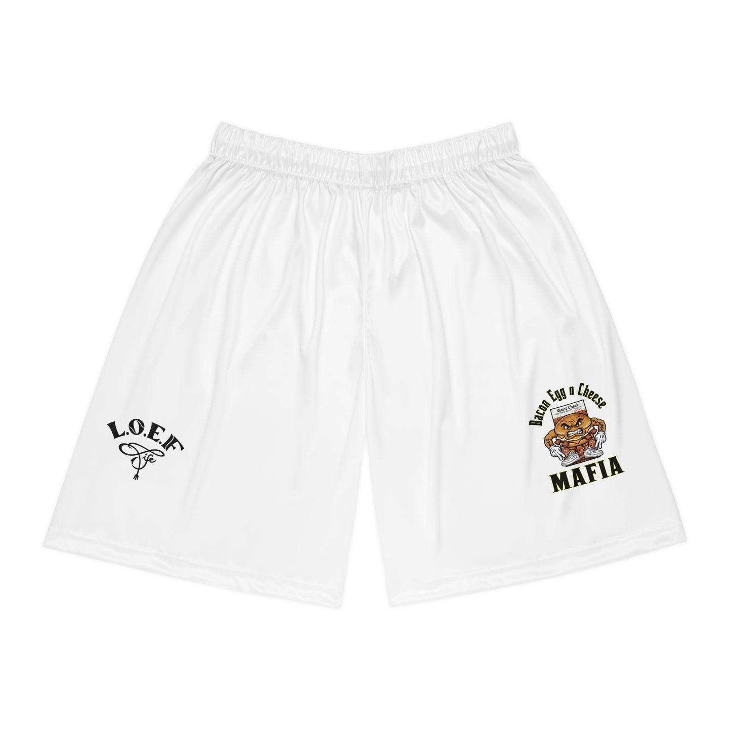 L.O.E.F Bacon Egg n Cheese Mafia Basketball Shorts