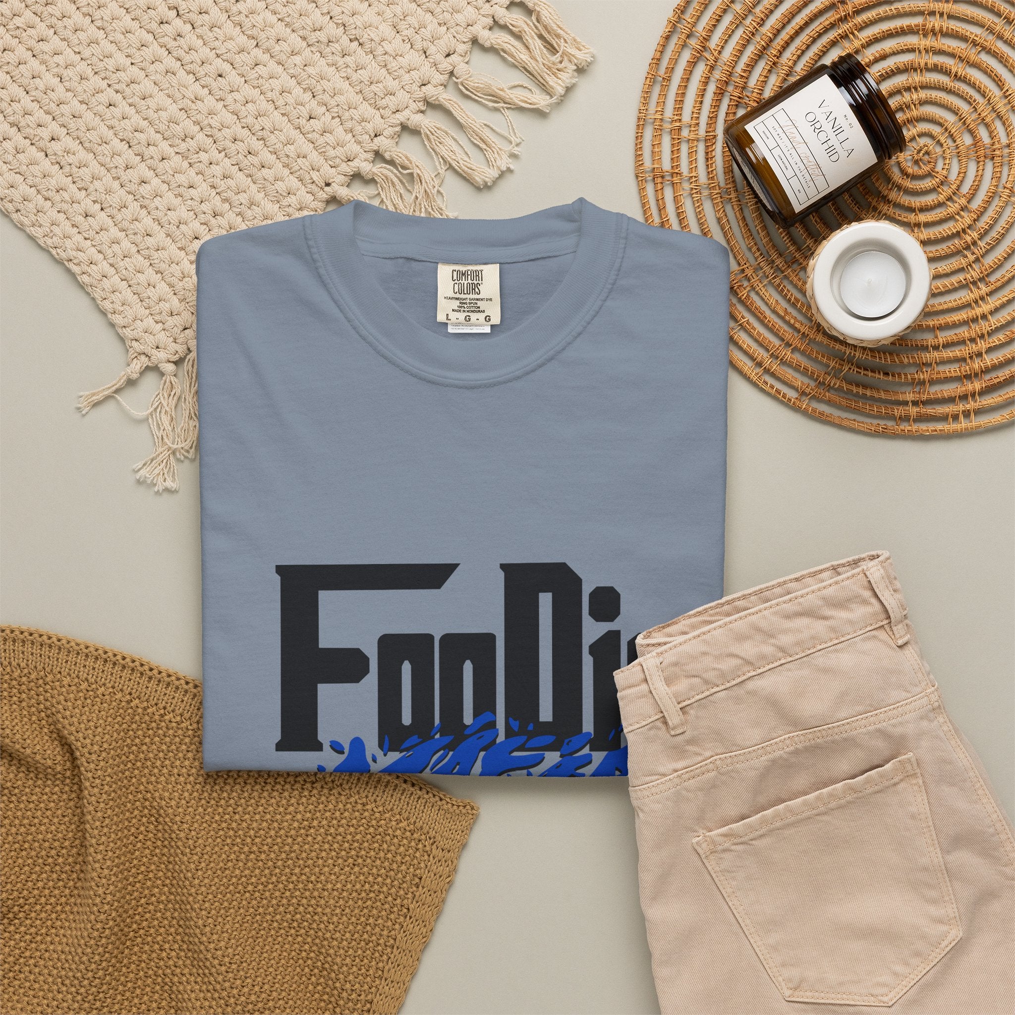 L.O.E.F Foodie Mafia Tee Shirt (Cobalt Blue)