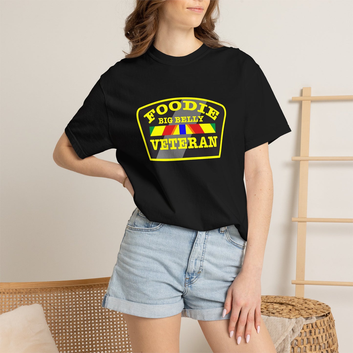 L.O.E.F Foodie Veteran Big Belly Unisex Tee Shirt