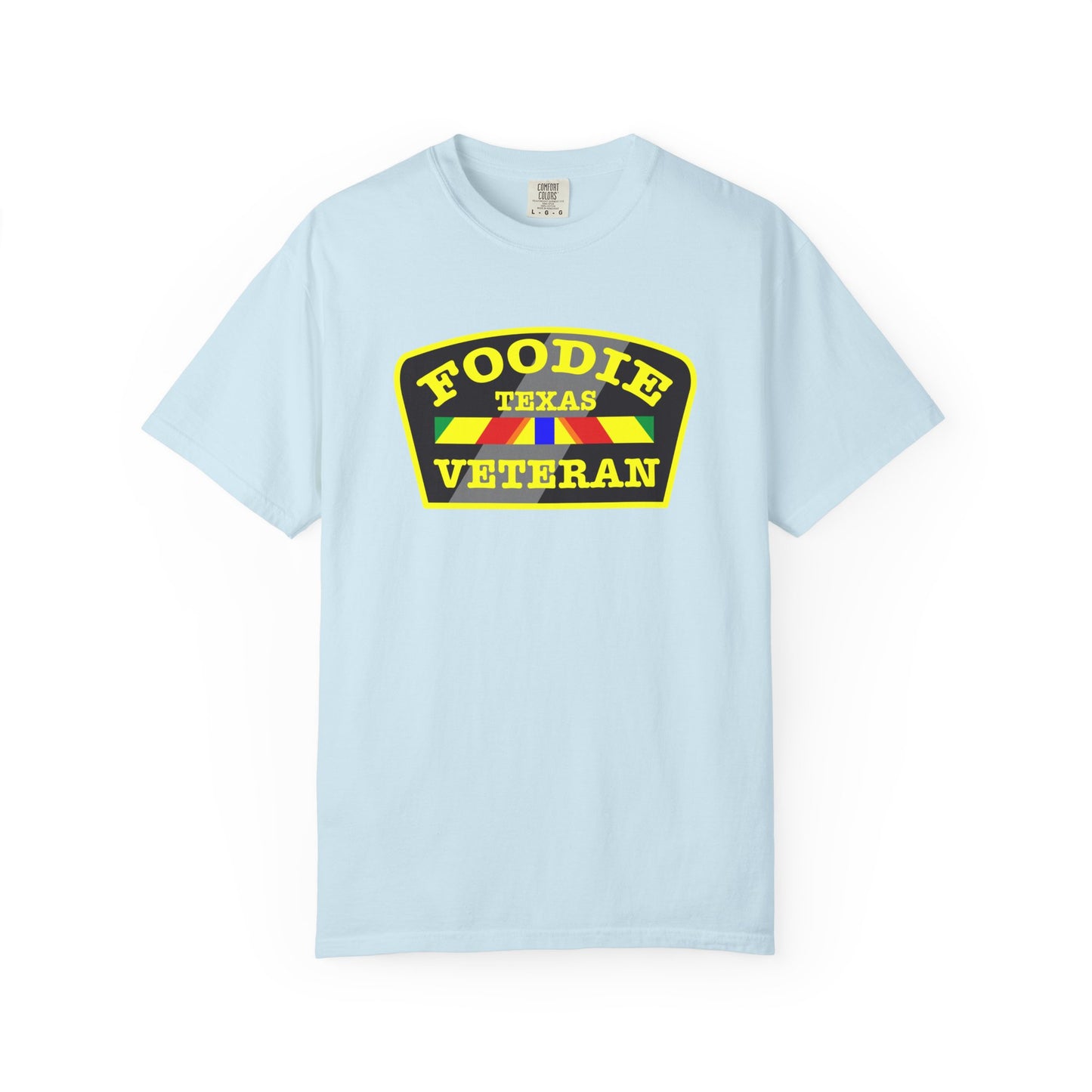 L.O.E.F Foodie Veteran TEXAS Unisex Tee Shirt (Yellow)
