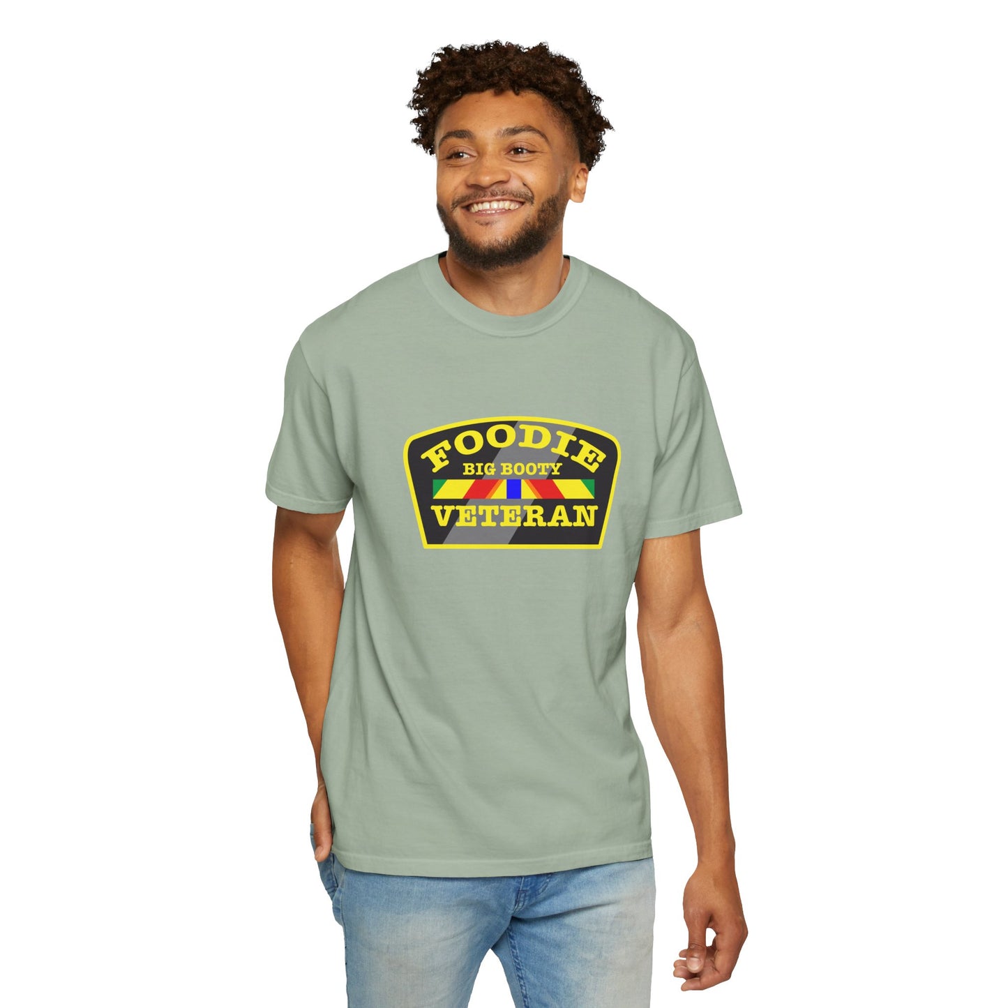 L.O.E.F Foodie Veteran BIG BOOTY Unisex Tee Shirt (Yellow)