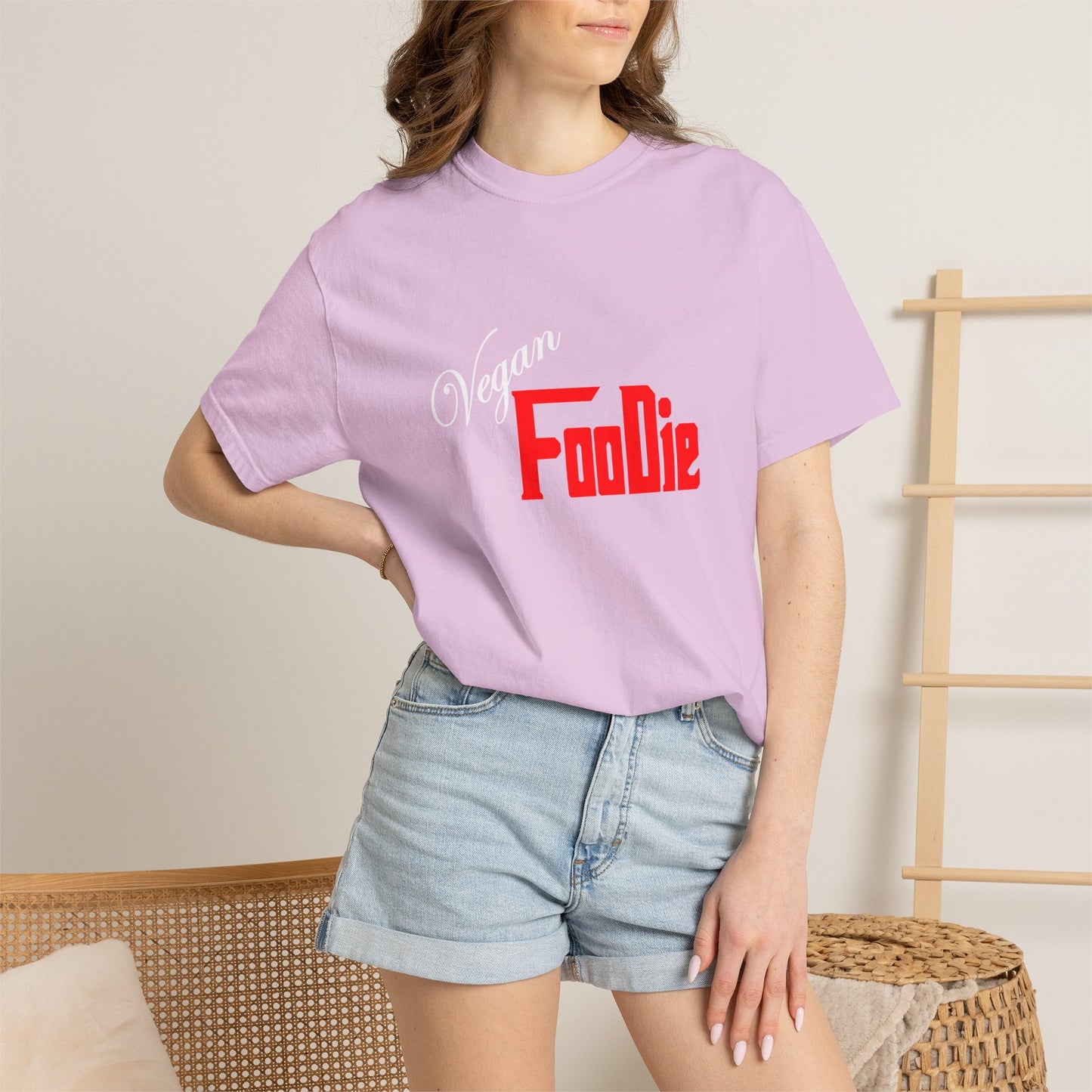 L.O.E.F Unisex Vegan Foodie Tee Shirt (Fiery Red)