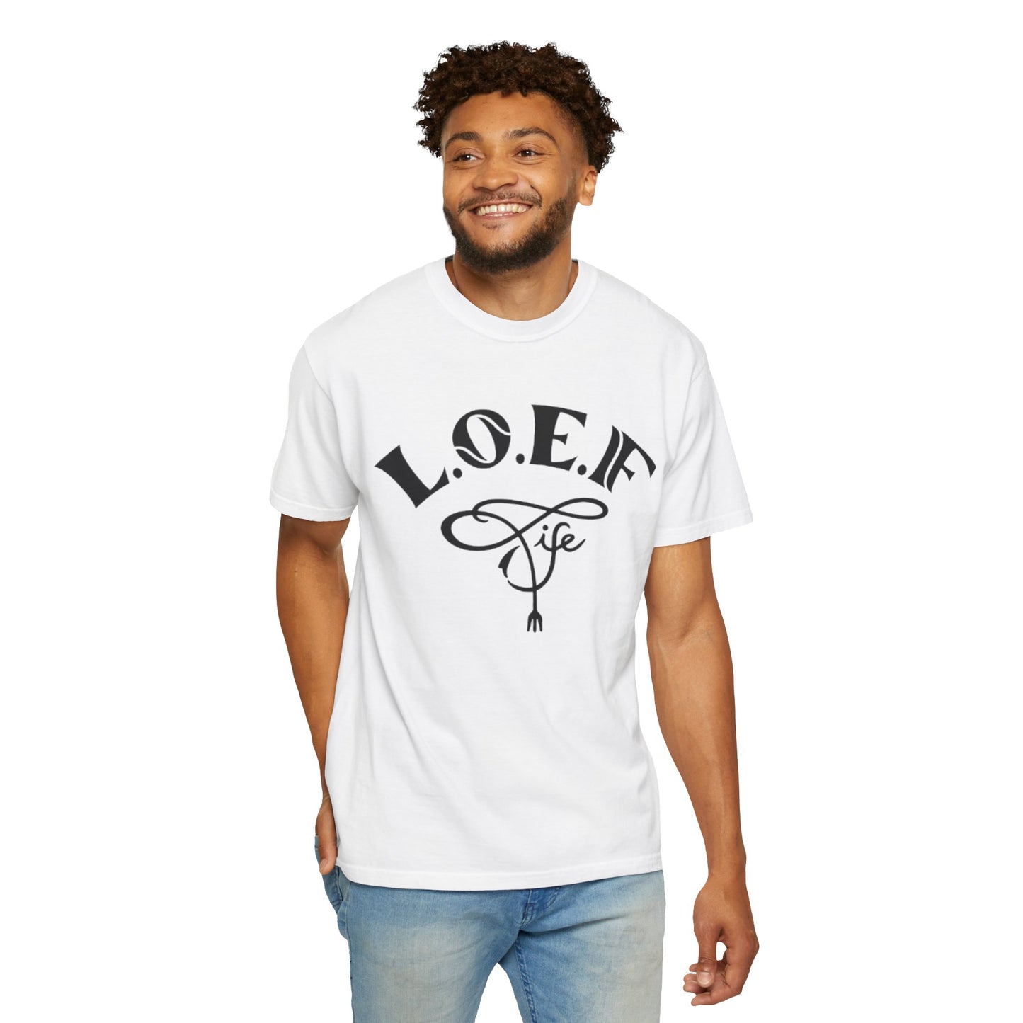 L.O.E.F Life Unisex Tee Shirt (Black)