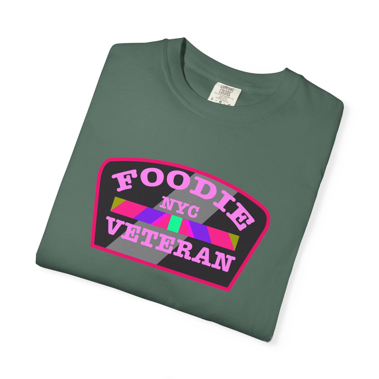 L.O.E.F Foodie Veteran NYC Unisex Tee Shirt (Pink)