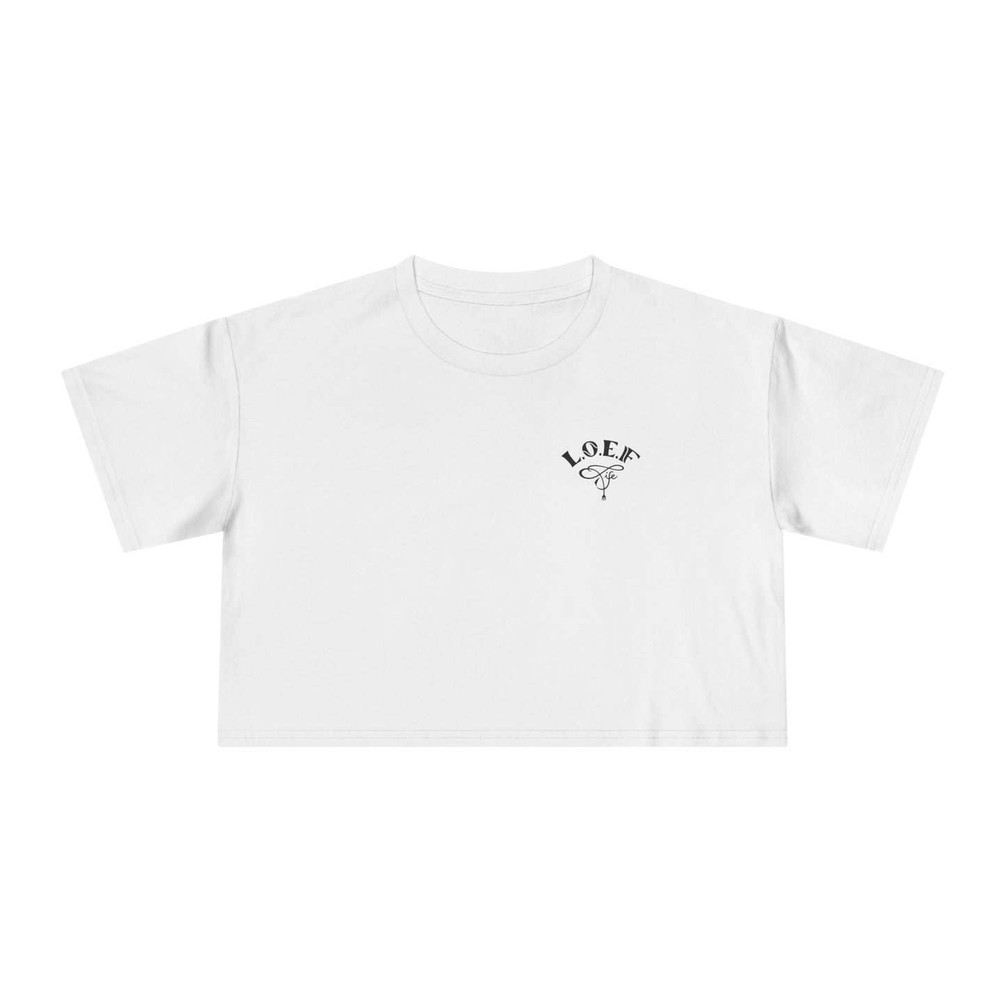 L.O.E.F Foodie 4Life Certified Crop Tee (Turquoise)