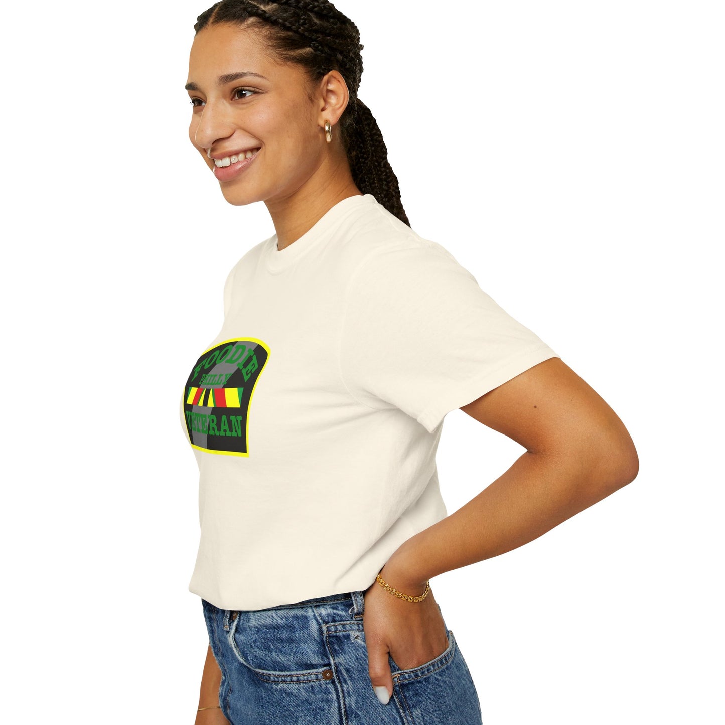 L.O.E.F Foodie Veteran PHILLY Unisex Tee Shirt (Green)