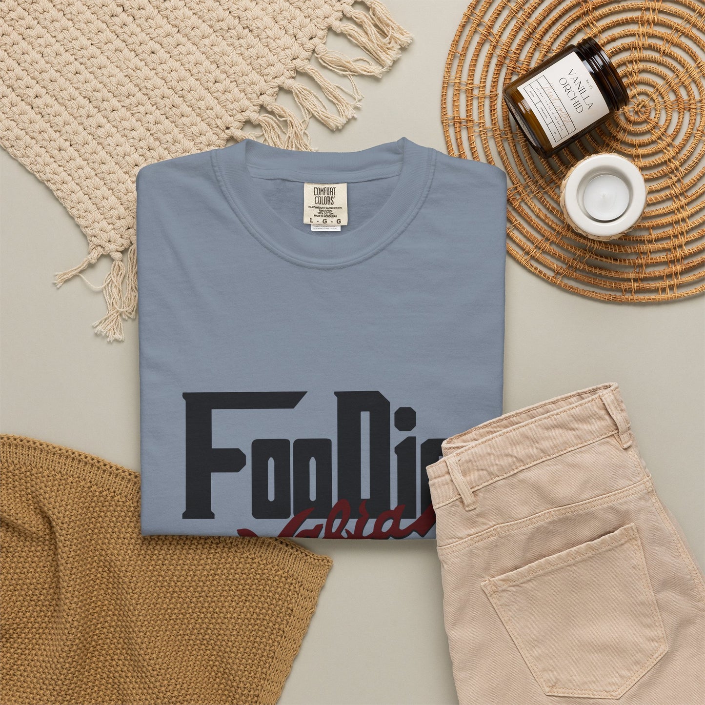 L.O.E.F Foodie Mafia Unisex Tee shirt (Maroon)
