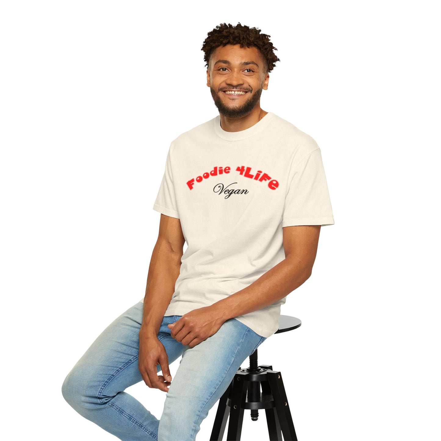 L.O.E.F Foodie 4Life Vegan Unisex Tee Shirt (Fiery Red)