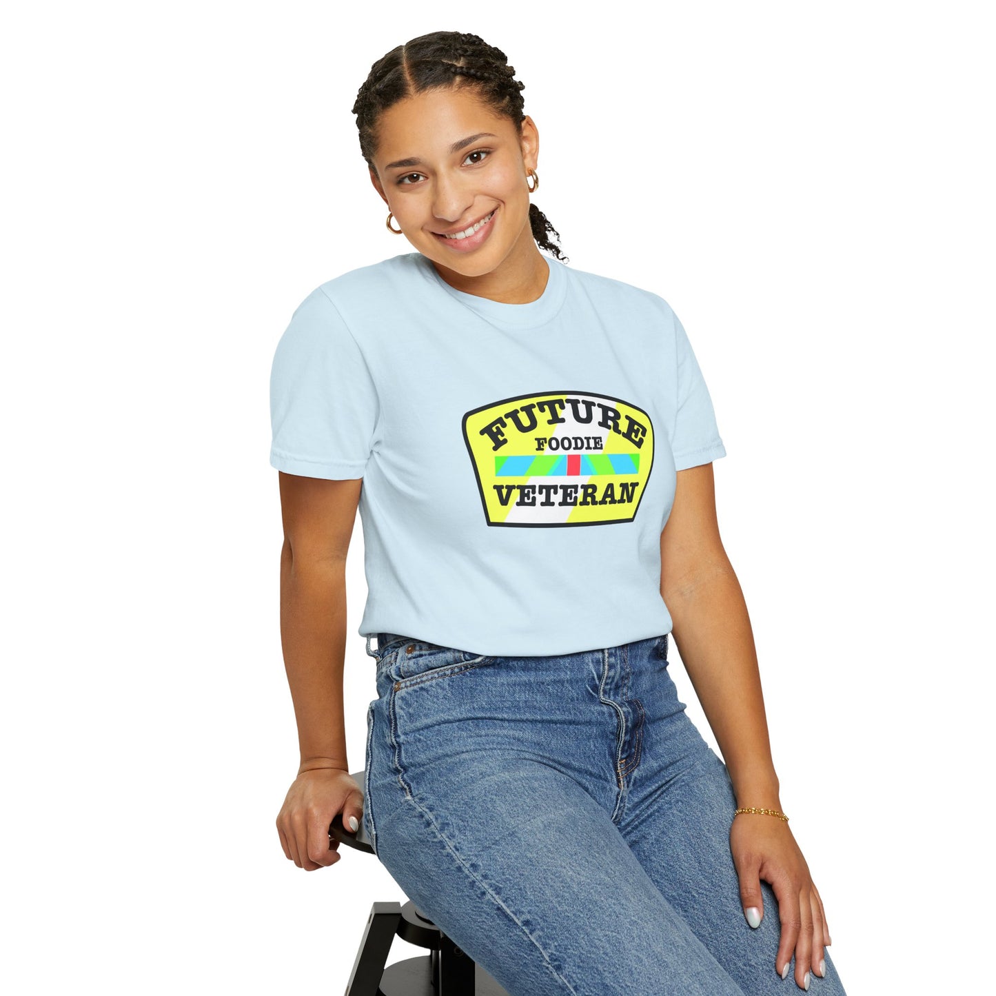 L.O.E.F Future Foodie Veteran Unisex Tee Shirt (Yellow and Black)